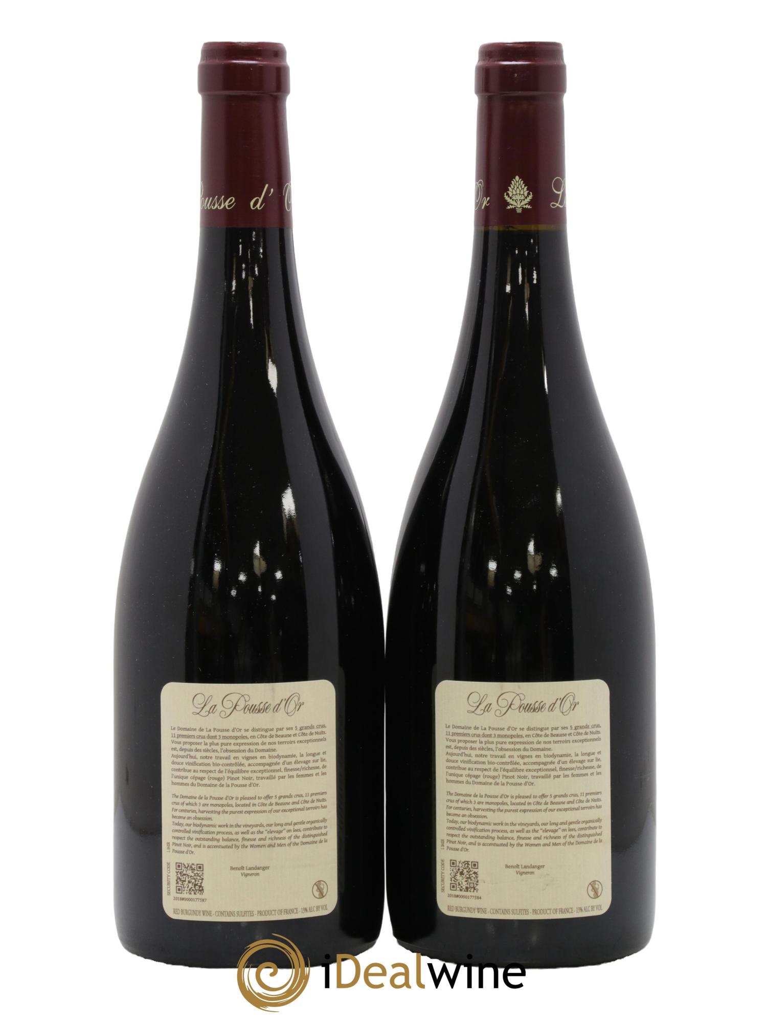 Clos de la Roche Grand Cru La Pousse d'Or (Domaine de)  2016 - Lot of 2 bottles - 1
