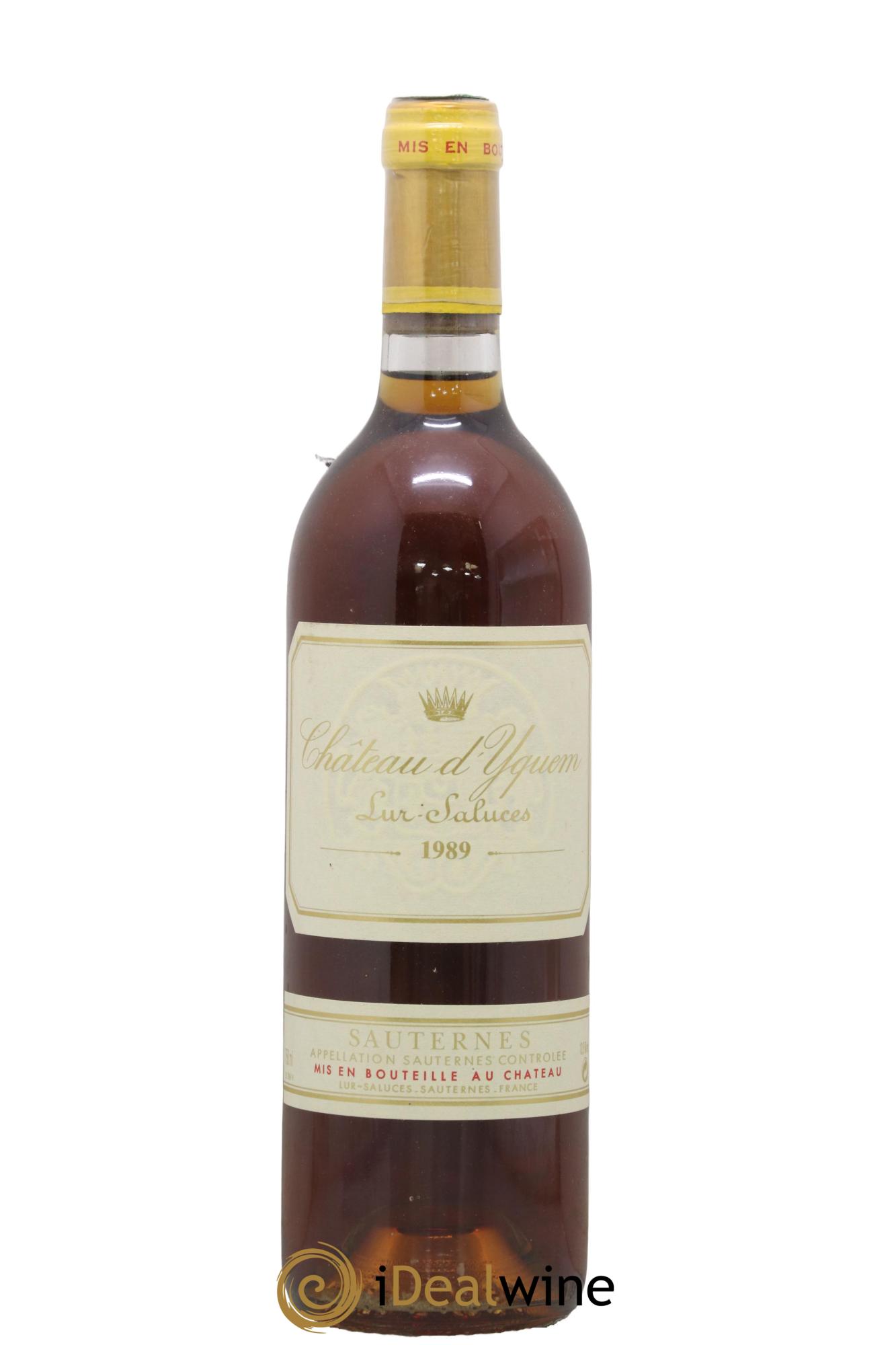 Château d' Yquem 1er Cru Classé Supérieur 1989 - Posten von 1 Flasche - 0
