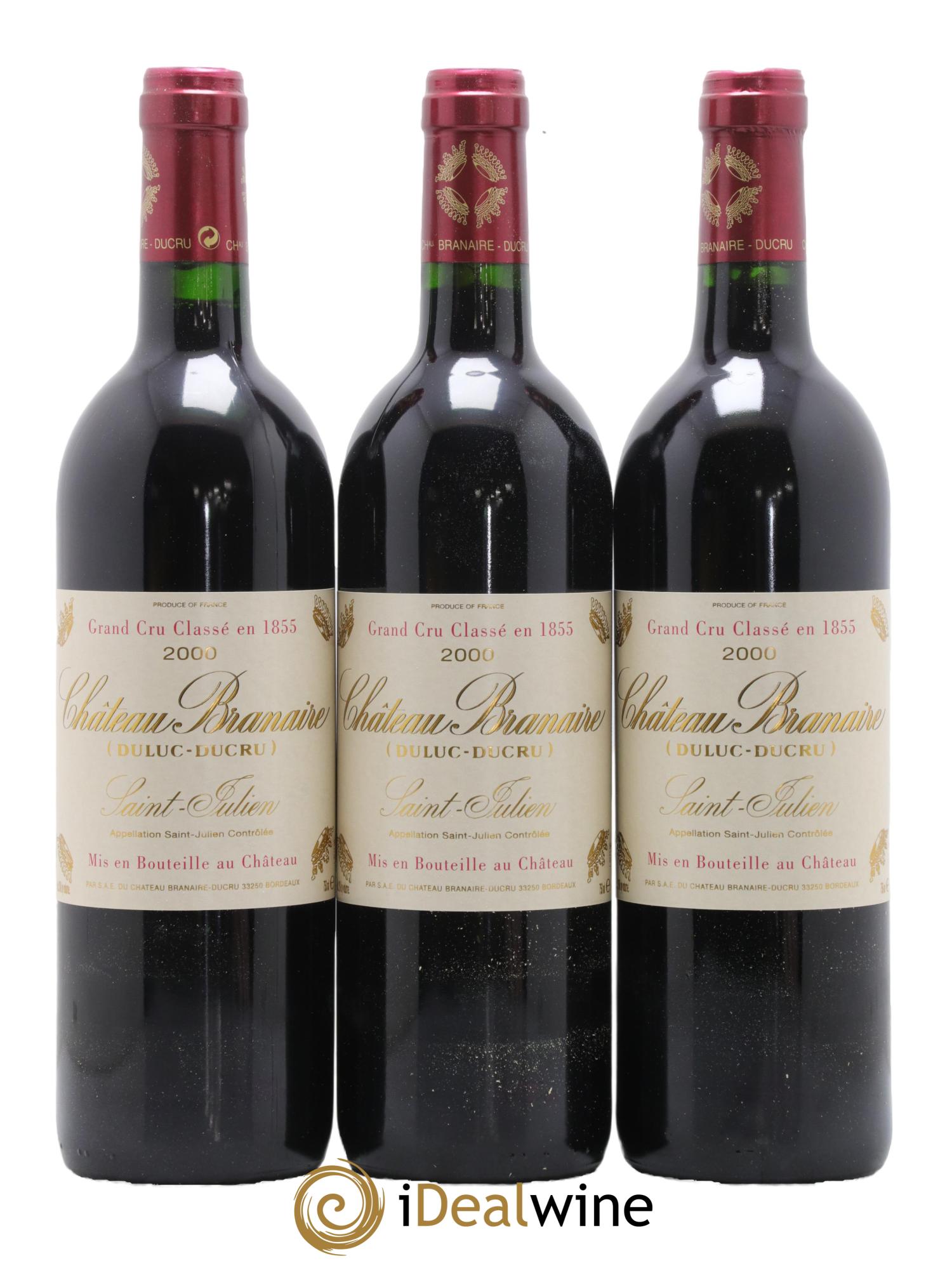 Château Branaire Ducru 4ème Grand Cru Classé 2000 - Lot de 12 bouteilles - 3