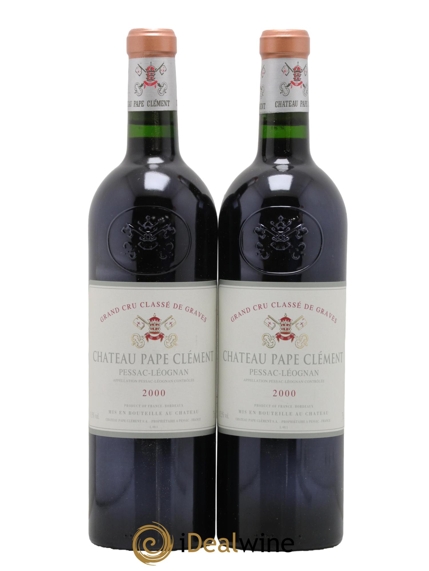 Château Pape Clément Cru Classé de Graves 2000 - Lot of 2 bottles - 0