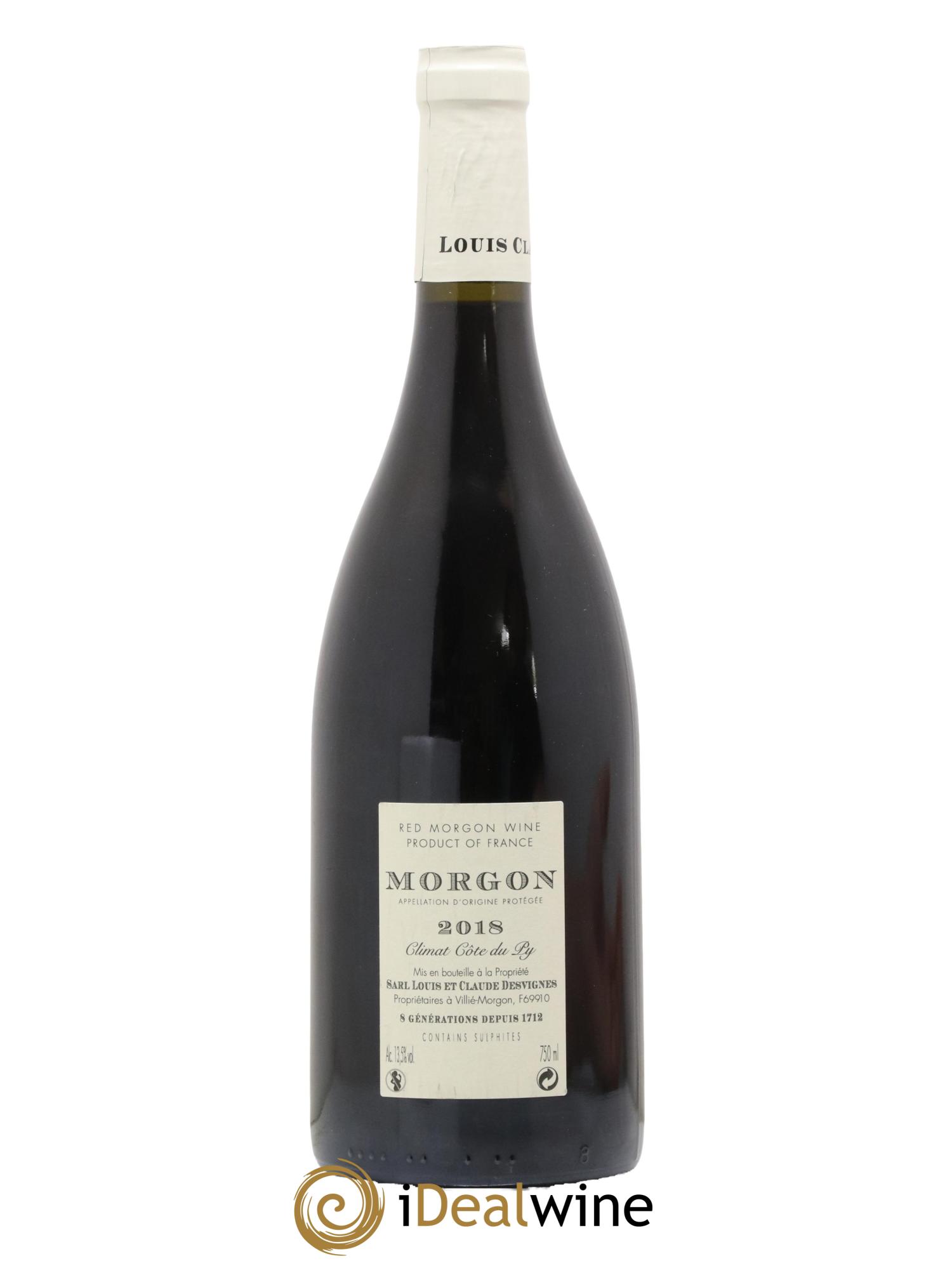 Morgon Côte de Py Javernières Louis-Claude Desvignes 2018 - Lot de 1 bouteille - 1