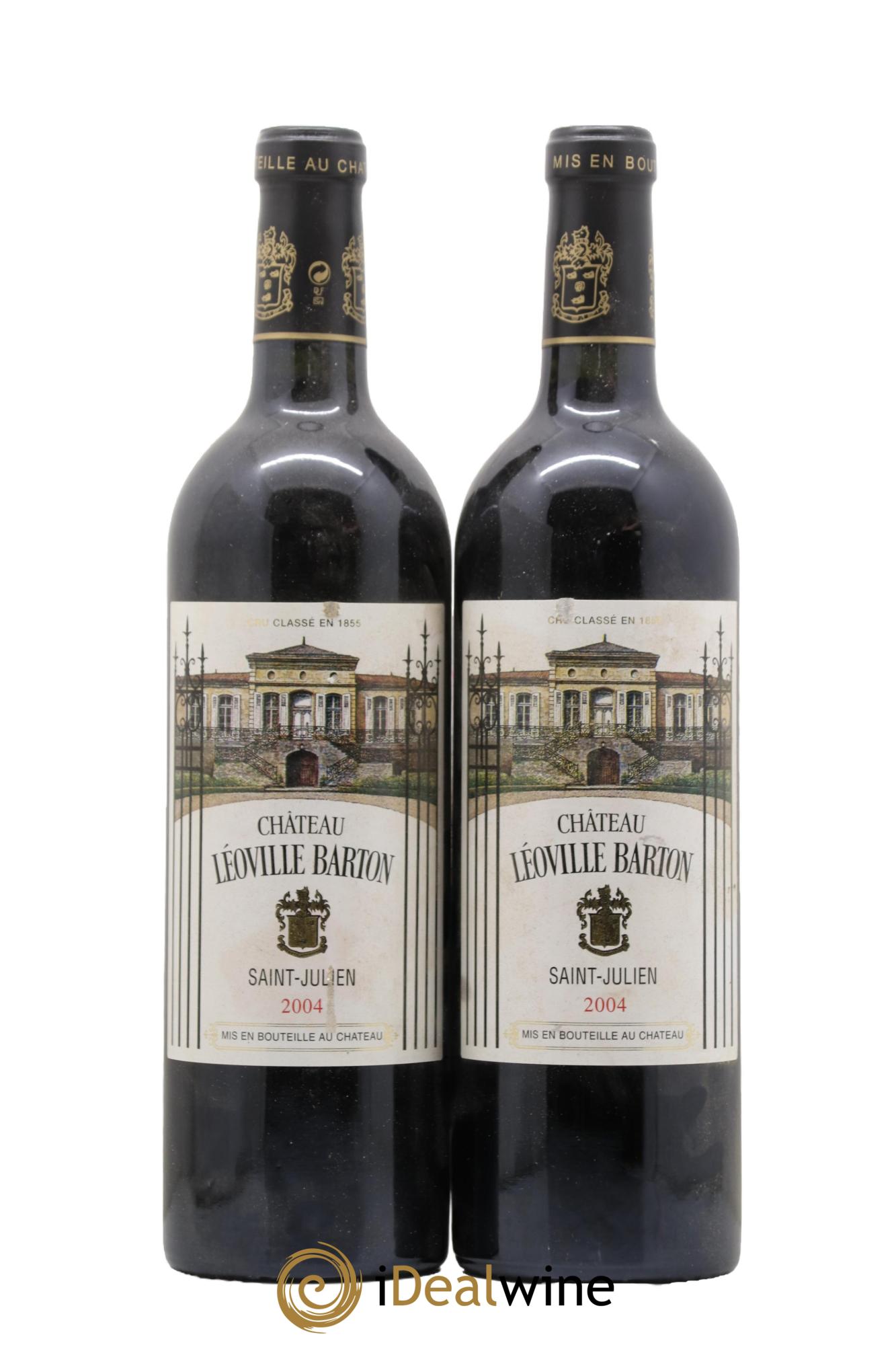 Château Léoville Barton 2ème Grand Cru Classé 2004 - Lot de 2 bouteilles - 0