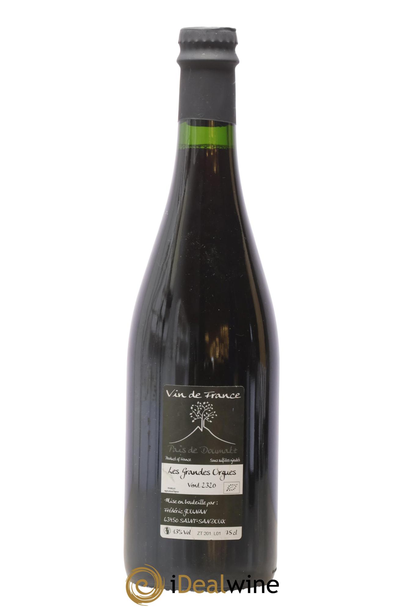 Vin de France Les Grandes Orgues Vignoble de l'Arbre Blanc 2020 - Posten von 1 Flasche - 1