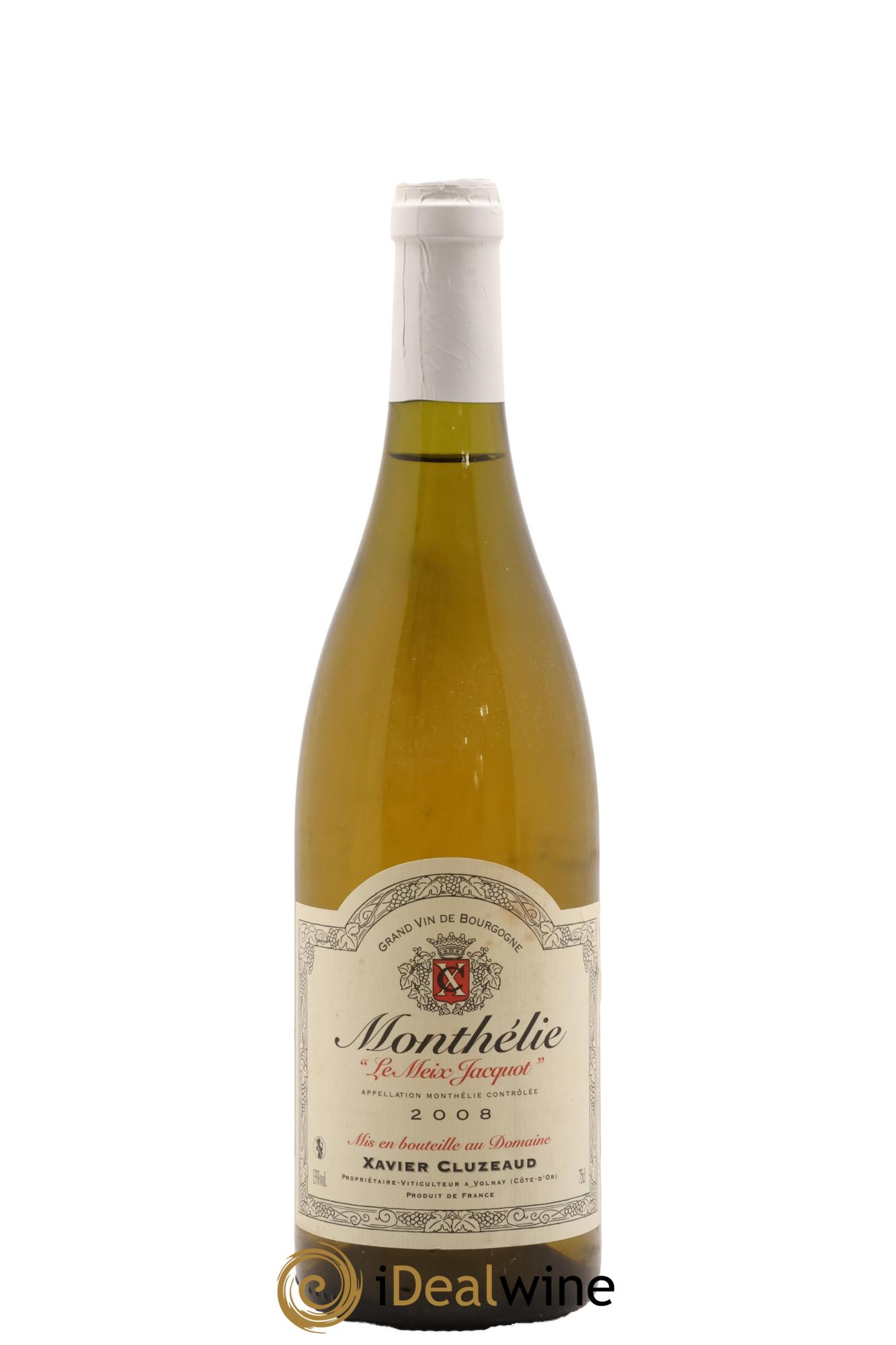 Monthélie Le Meix Jacquot Xavier Cluzeaud 2008 - Lote de 1 botella - 0