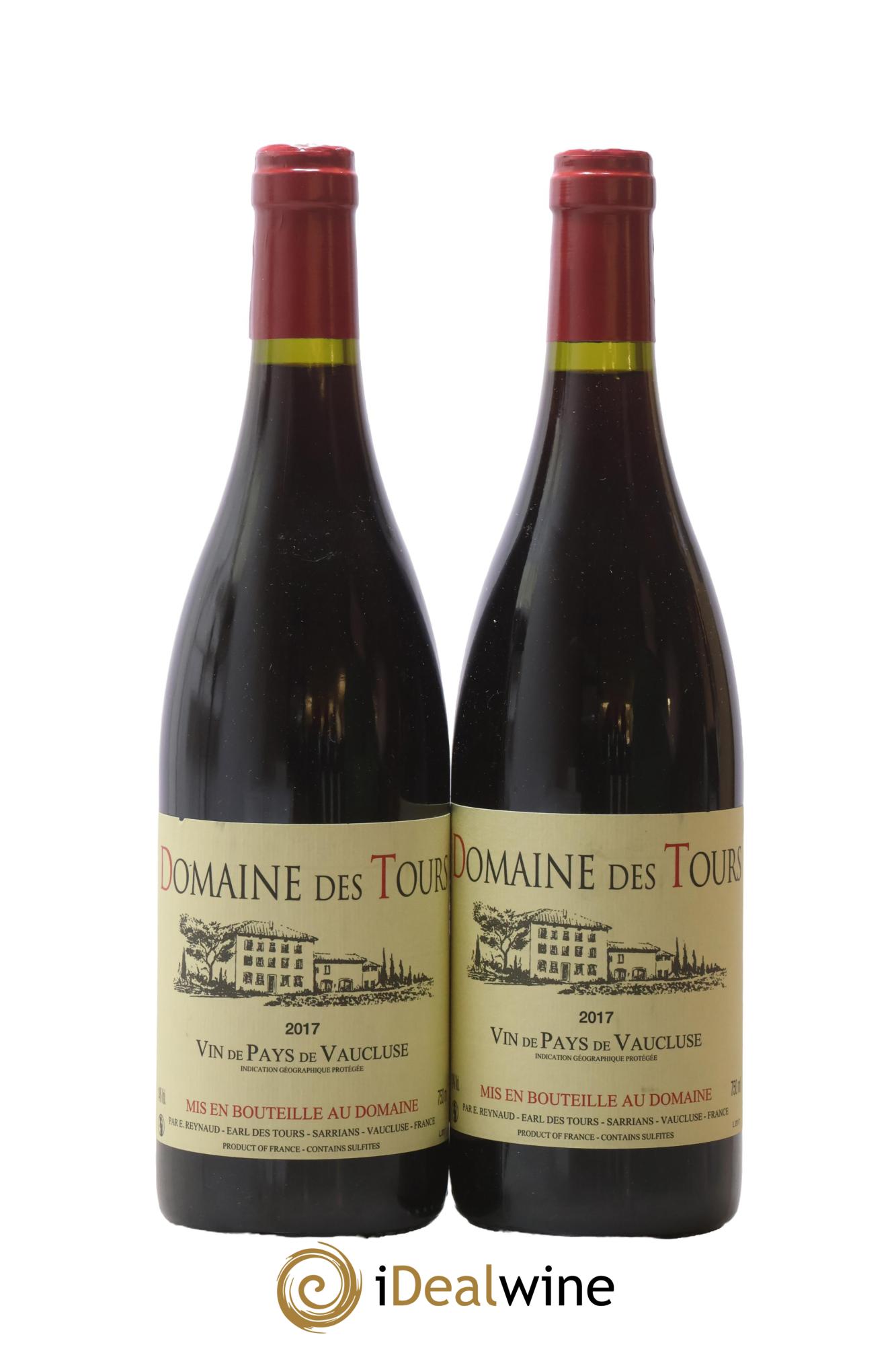 Vaucluse (Vin de Pays de Vaucluse) Domaine des Tours Emmanuel Reynaud 2017 - Lot de 2 bouteilles - 0
