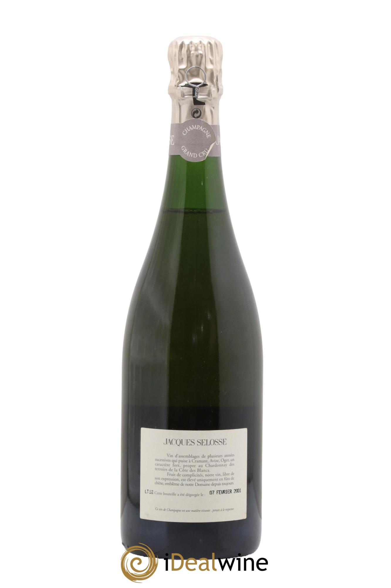 Blanc de Blancs Grand Cru Extra-Brut Jacques Selosse - Lot of 1 bottle - 1