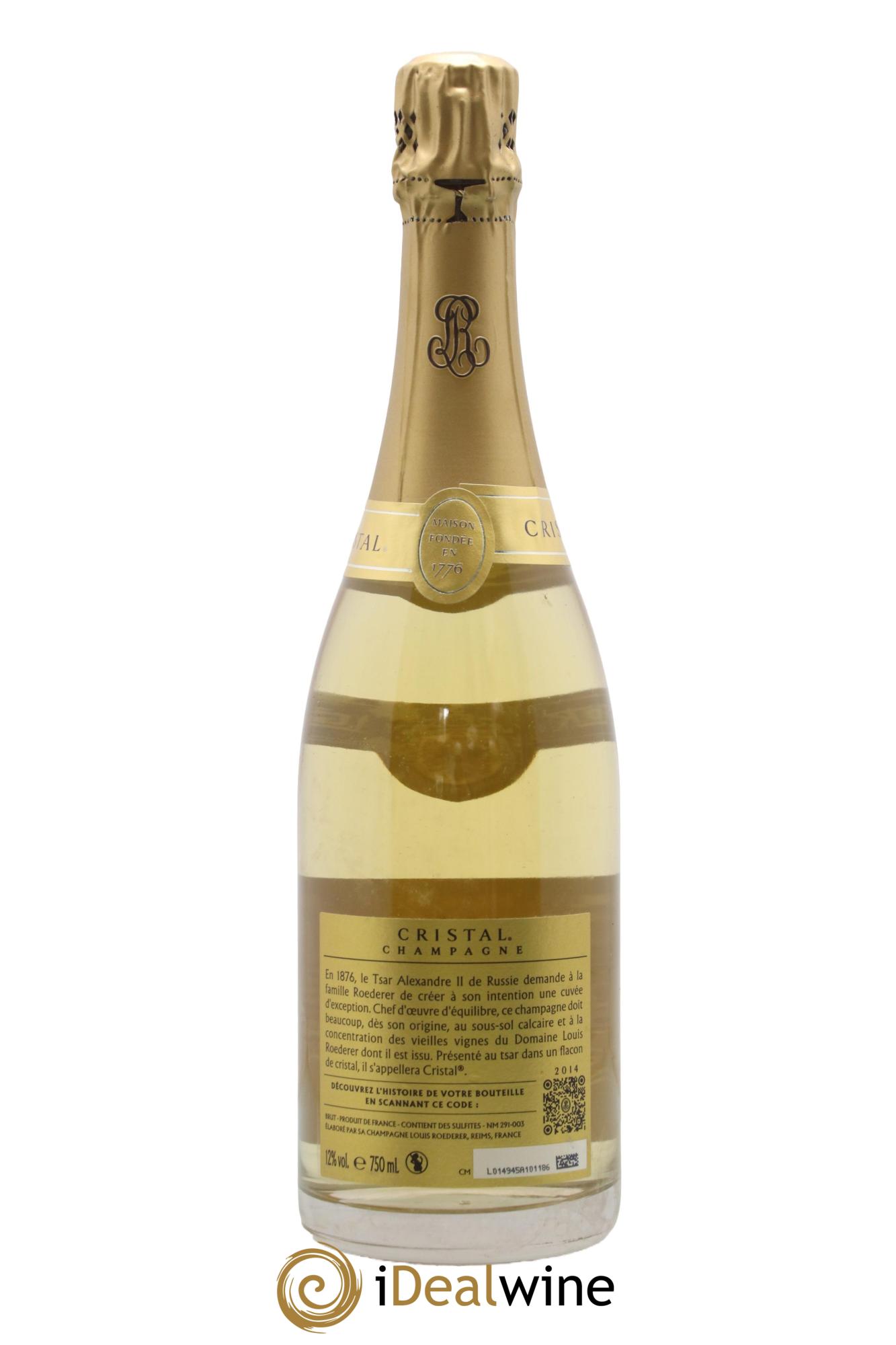 Cristal Louis Roederer 2014 - Lot of 1 bottle - 1