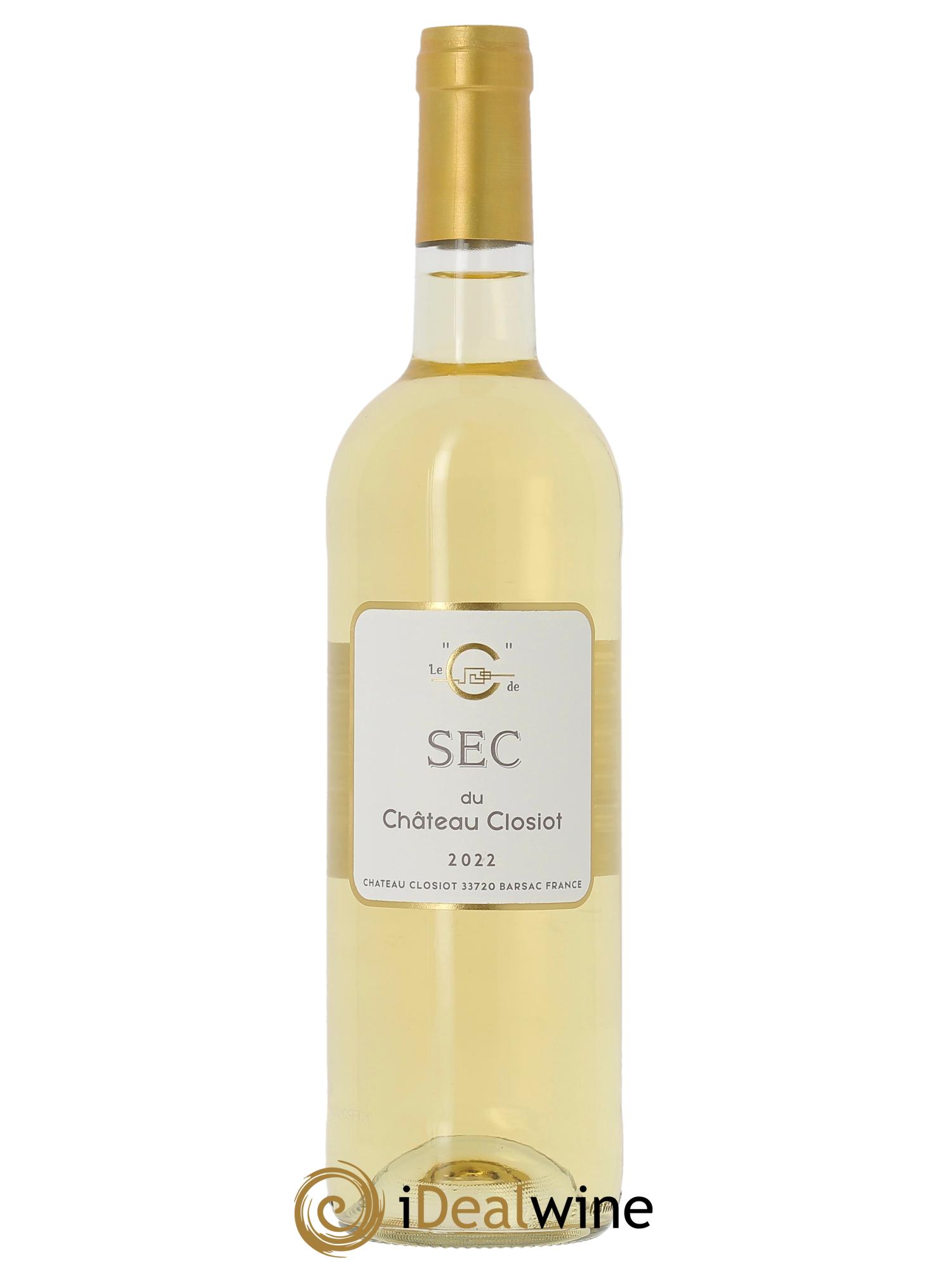Le C de sec du Château Closiot  2022 - Lot of 1 bottle - 0