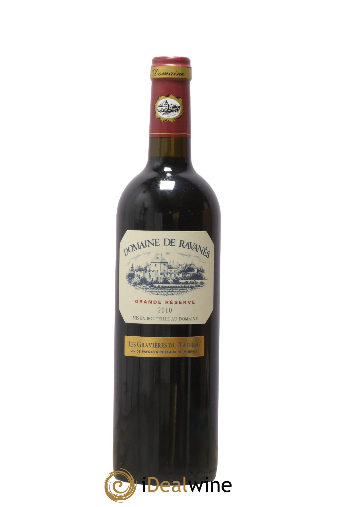 IGP Pays d'Hérault (Vin de Pays de l'Hérault) Grande Réserve Coteaux De Murivel Les Gravières Domaine de Ravanès 2010 - Lotto di 1 bottiglia - 0