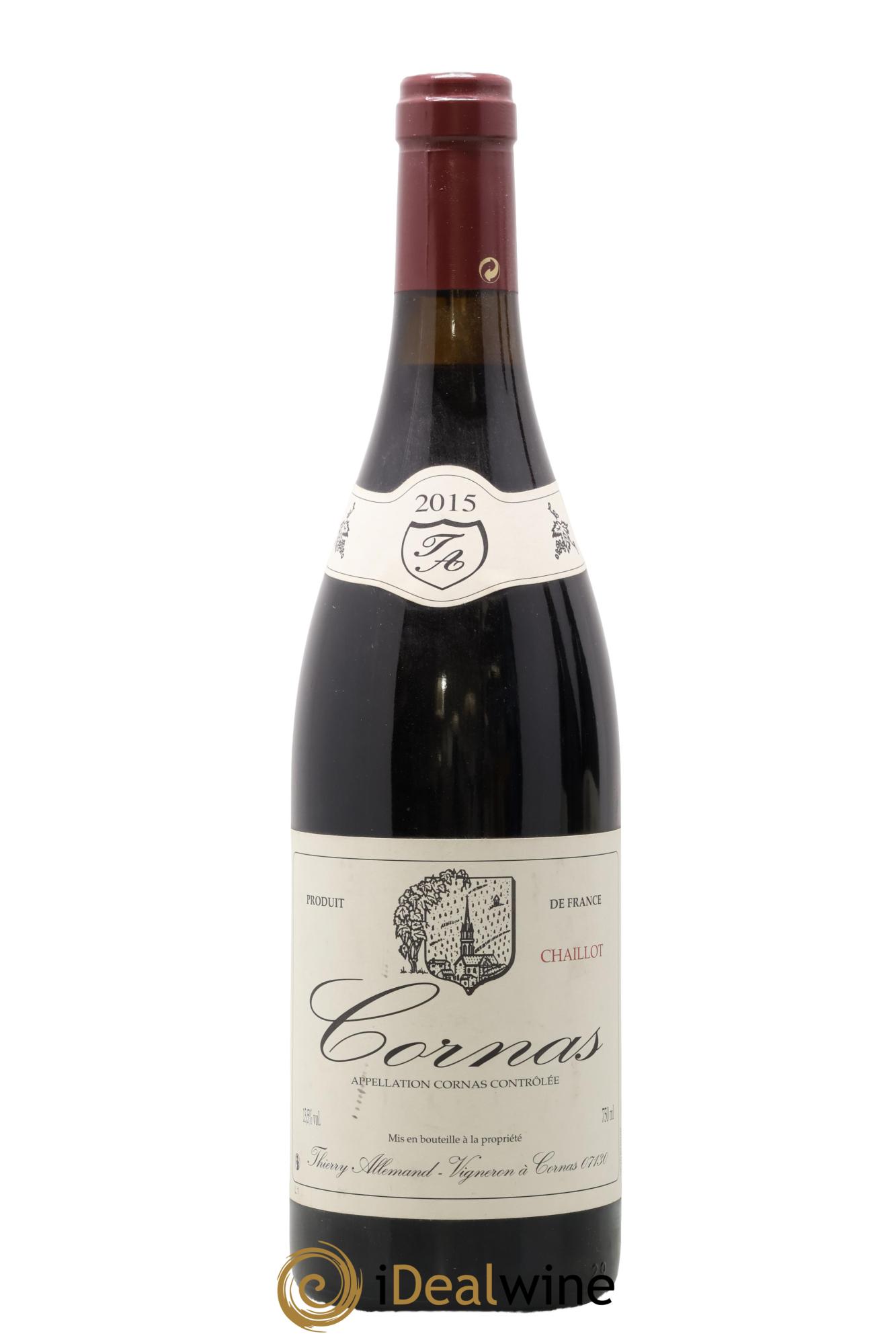 Cornas Chaillot Thierry Allemand 2015 - Lot of 1 bottle - 0