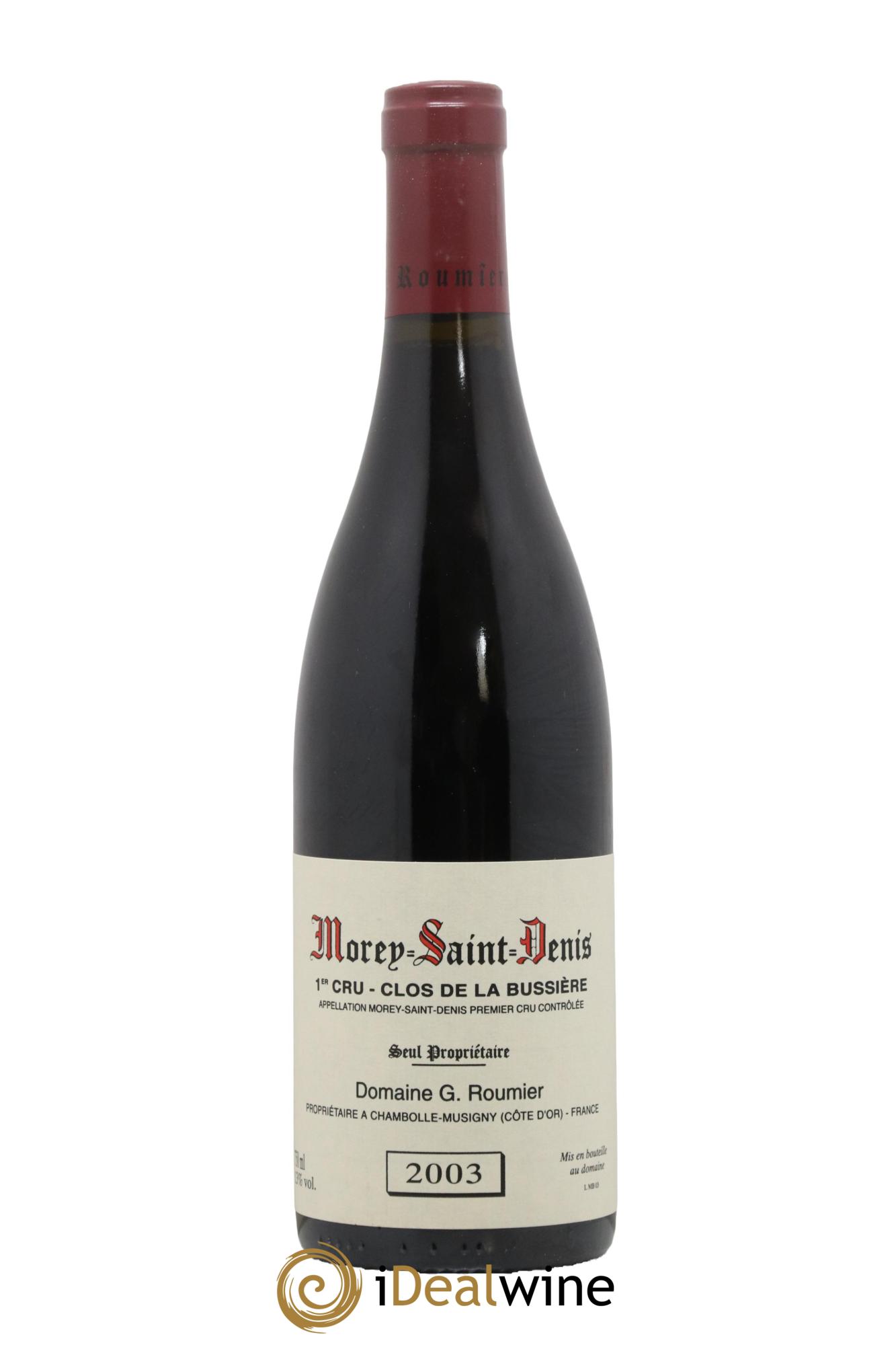 Morey-Saint-Denis 1er Cru Clos de la Bussière Georges Roumier (Domaine) 2003 - Lot de 1 bouteille - 0