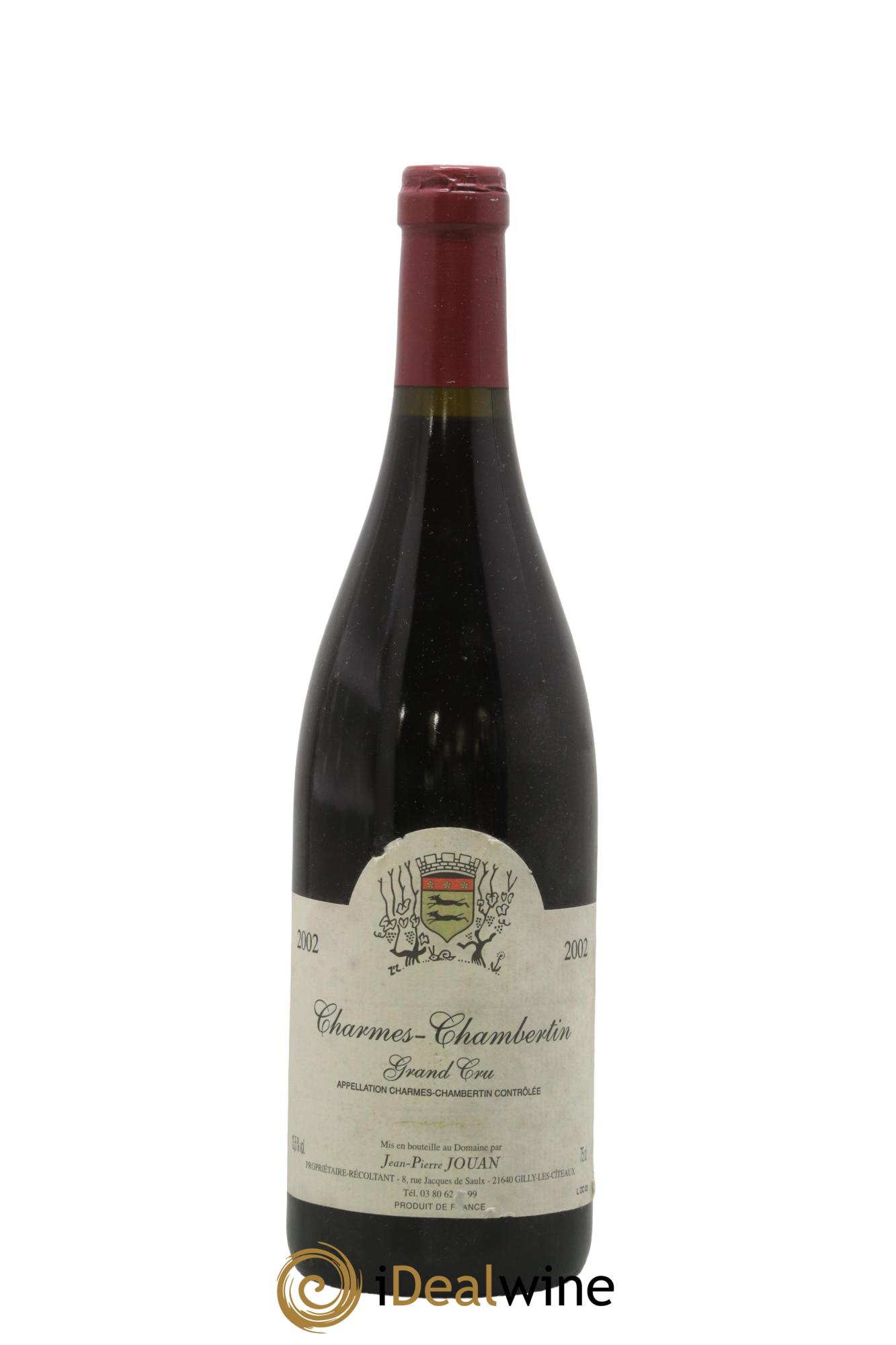 Charmes-Chambertin Grand Cru Jean-Pierre Jouan 2002 - Lot de 1 bouteille - 0