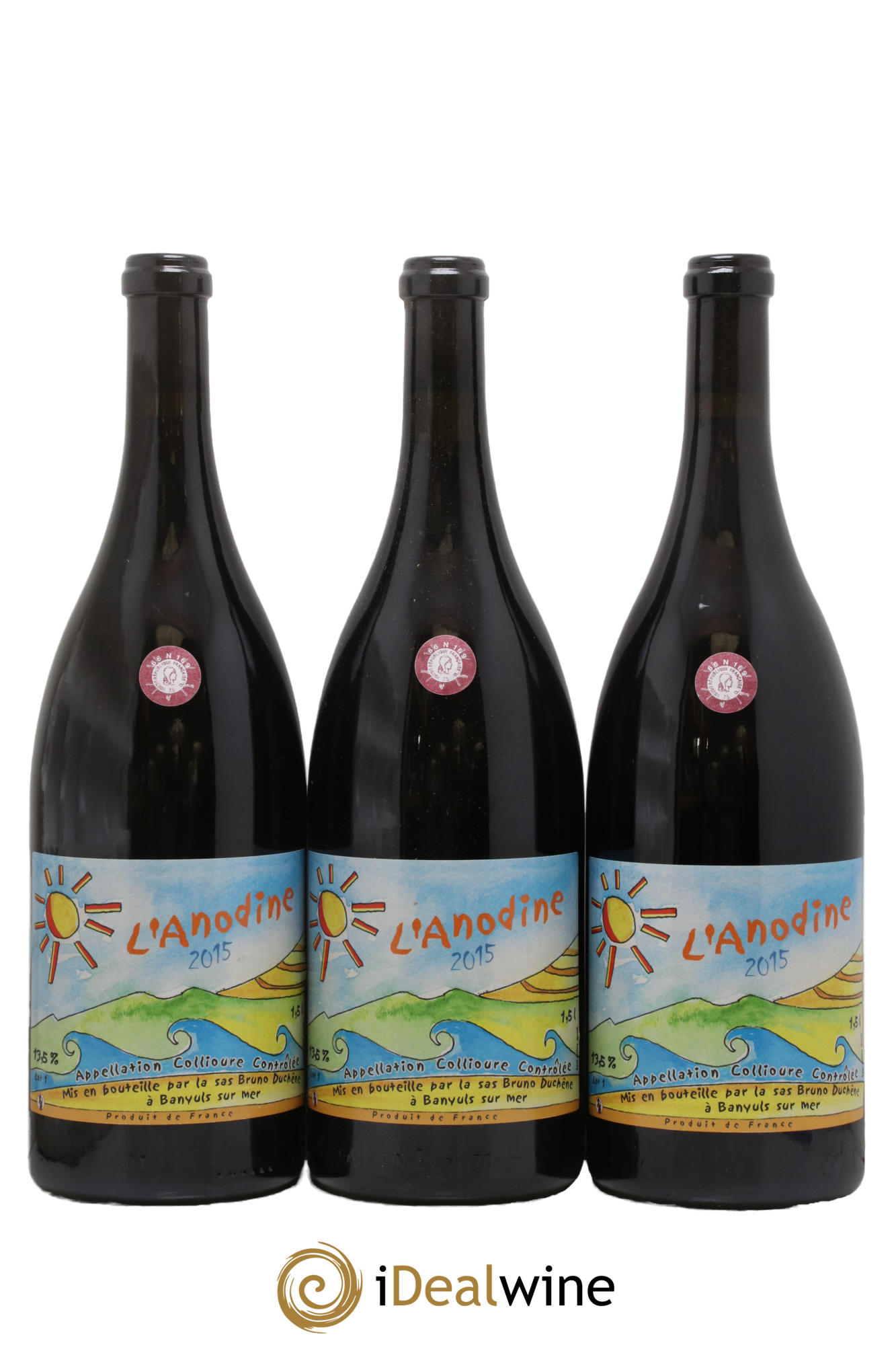 Collioure L'Anodine Bruno Duchêne 2015 - Lotto di 3 magnum - 0