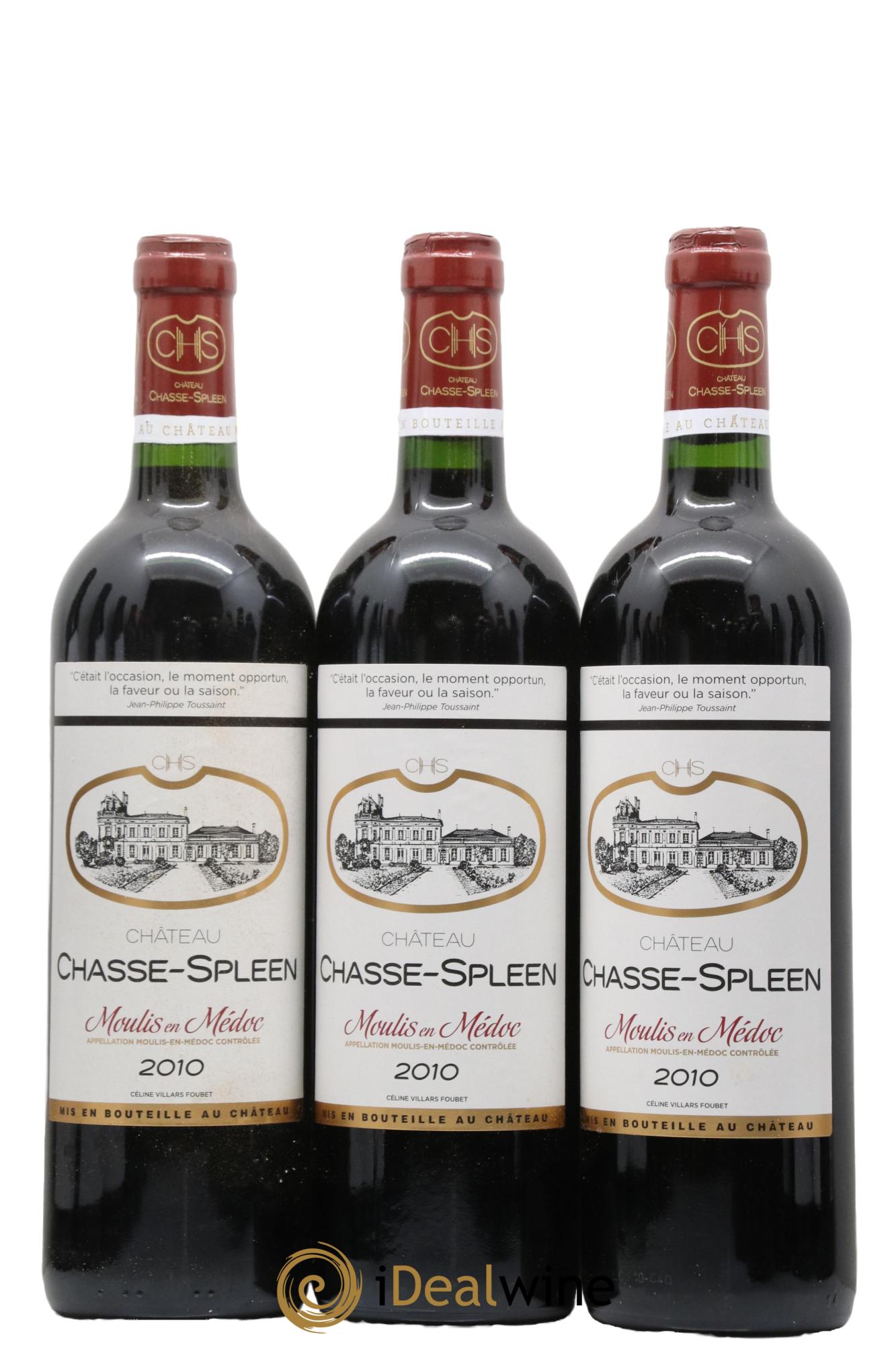 Château Chasse Spleen 2010 - Lot de 6 bouteilles - 1