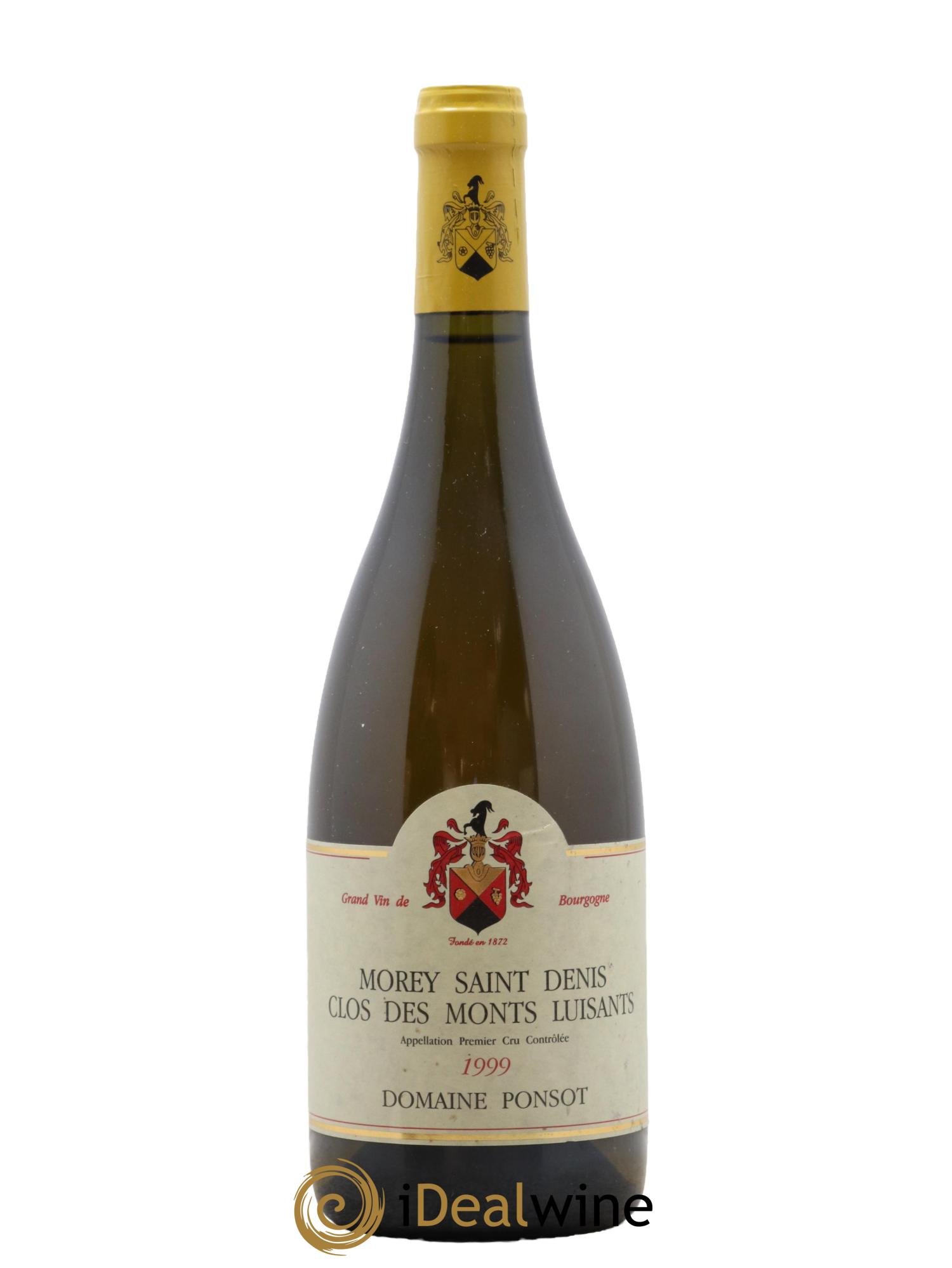 Morey-Saint-Denis 1er Cru Clos des Monts Luisants Vieilles Vignes Ponsot (Domaine) 1999 - Lot de 1 bouteille - 0