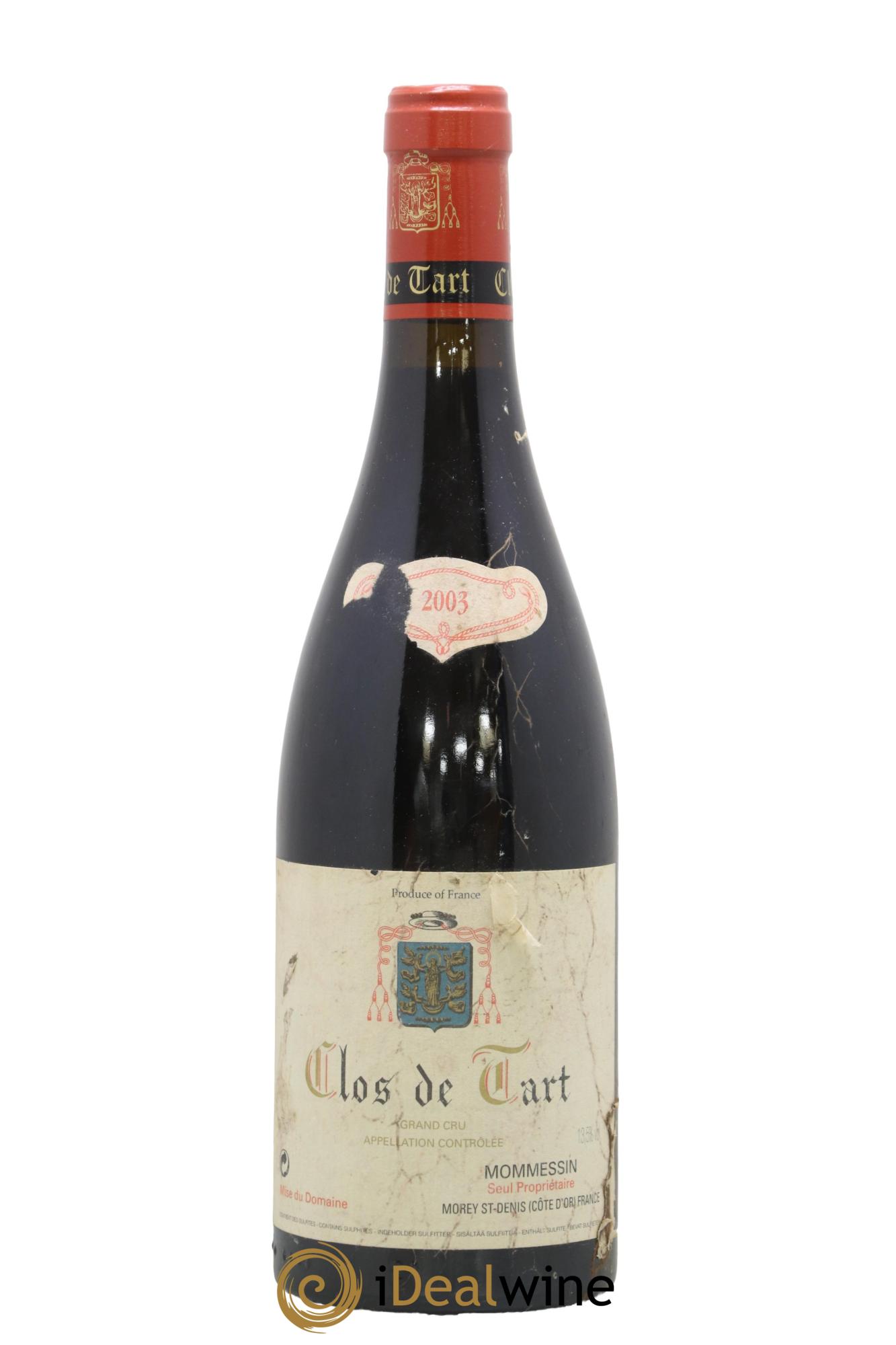 Clos de Tart Grand Cru Clos de Tart 2003 - Lot of 1 bottle - 0