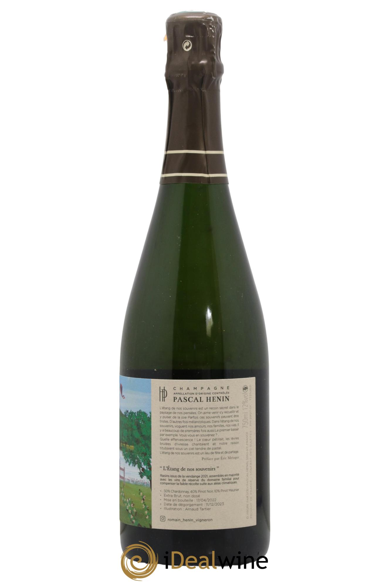 L'Etang de nos Souvenirs Romain Henin - Lot de 1 bouteille - 1