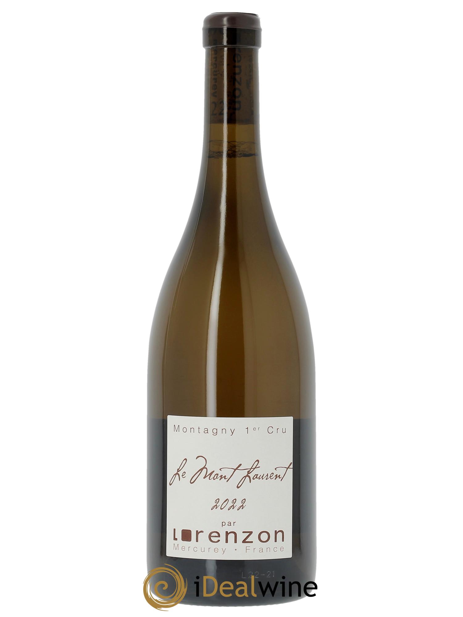 Montagny 1er Cru Le Mont Laurent Bruno Lorenzon  2022 - Lot of 1 bottle - 0