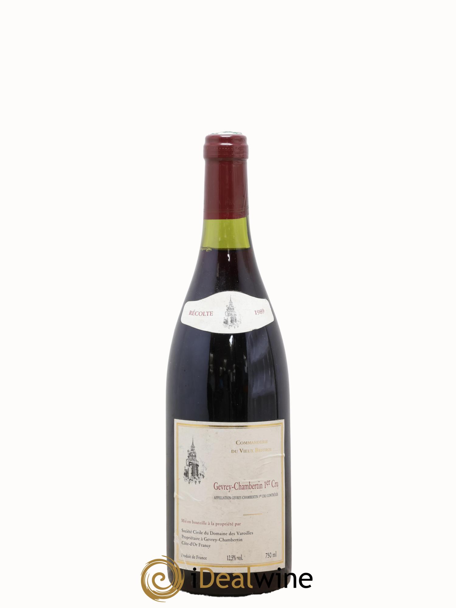 Gevrey-Chambertin 1er Cru Commanderie Vieux Beffroi Domaine des Varoilles 1989 - Lot of 1 bottle - 0