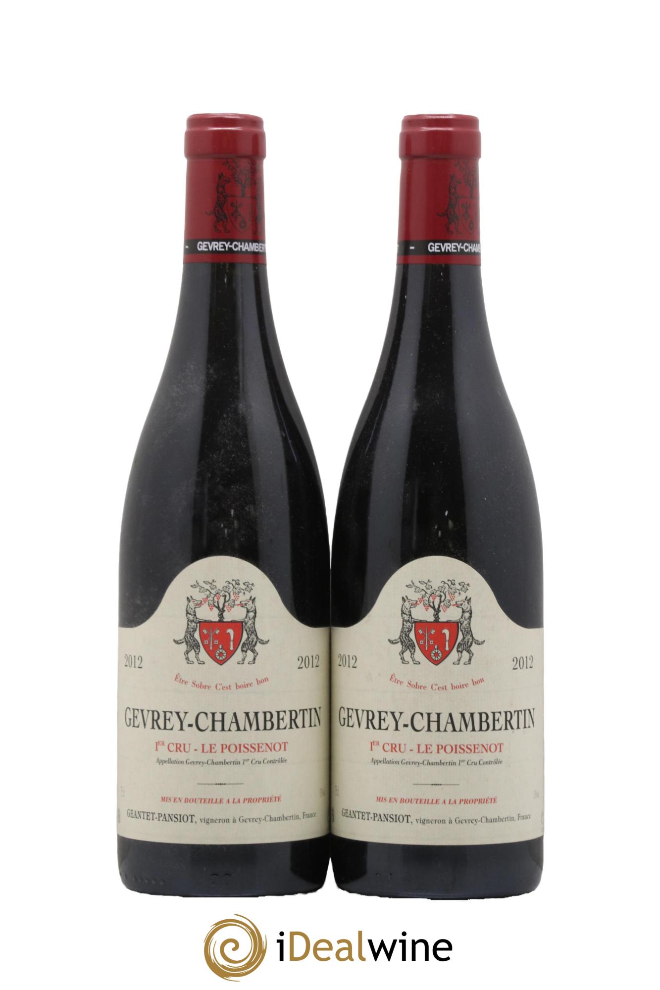 Gevrey-Chambertin 1er Cru Le Poissenot Geantet-Pansiot 2012 - Lot de 2 bouteilles - 0