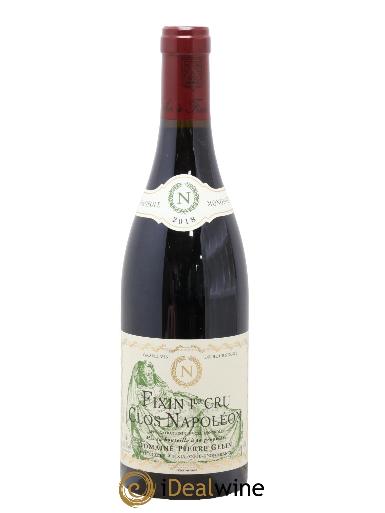 Fixin 1er Cru Clos Napoléon Pierre Gelin 2018 - Lot de 1 bouteille - 0