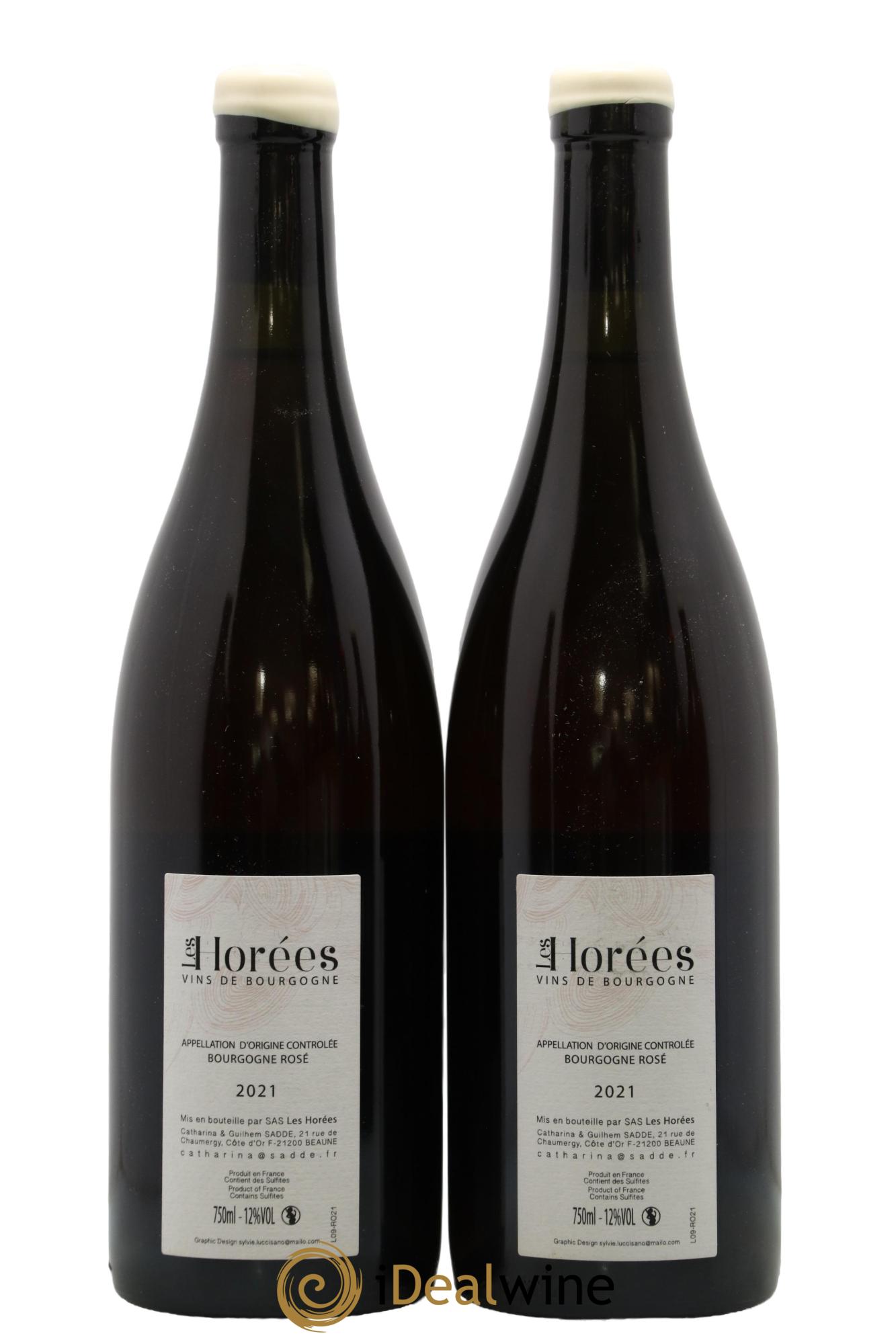Bourgogne Rosé Bonheur Les Horées 2021 - Lot of 2 bottles - 1