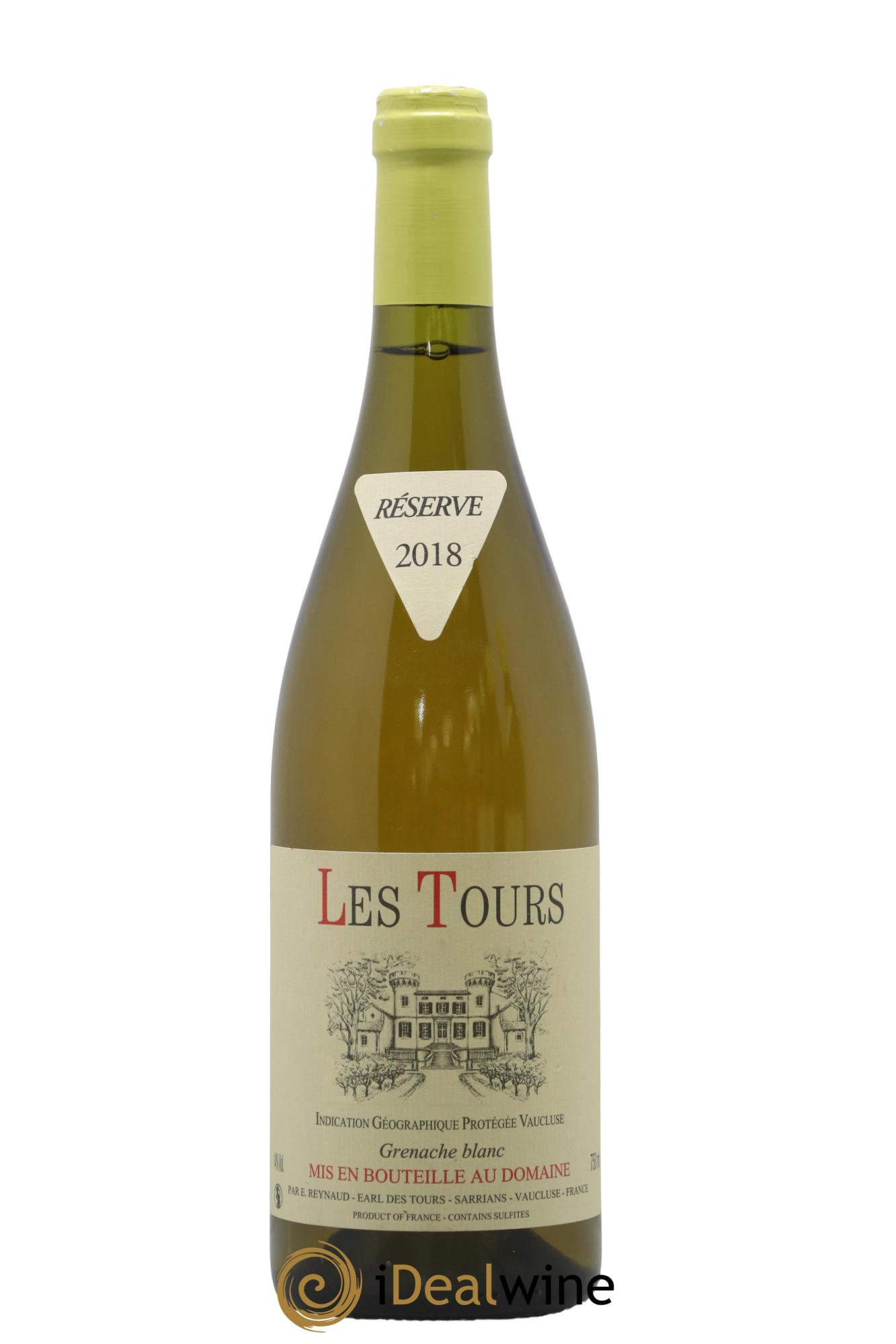 IGP Vaucluse (Vin de Pays de Vaucluse) Les Tours Grenache Blanc Emmanuel Reynaud 2018 - Posten von 1 Flasche - 0