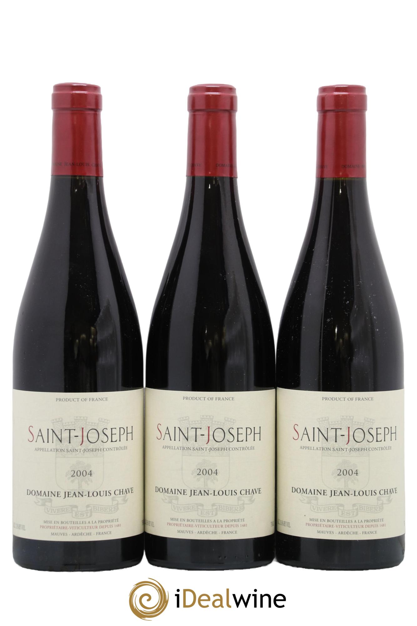 Saint-Joseph Jean-Louis Chave 2004 - Lot de 3 bouteilles - 0