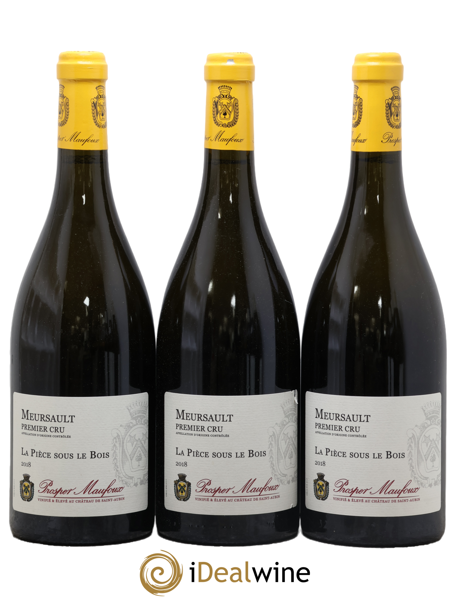 Meursault 1er Cru La Pièce Sous le Bois Prosper Maufoux 2018 - Lot de 3 bouteilles - 0