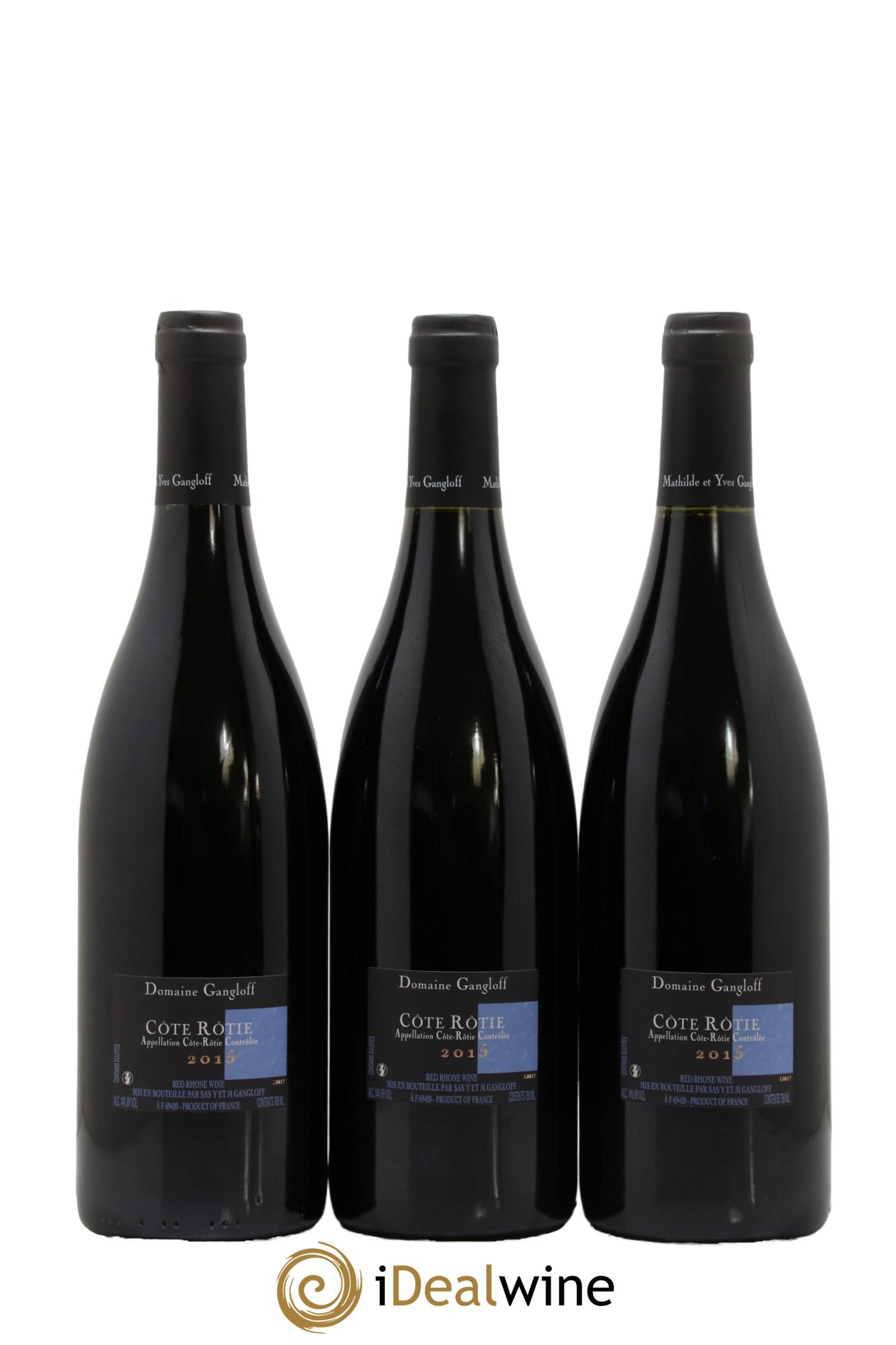 Côte-Rôtie La Barbarine Gangloff (Domaine) 2015 - Lot of 3 bottles - 1