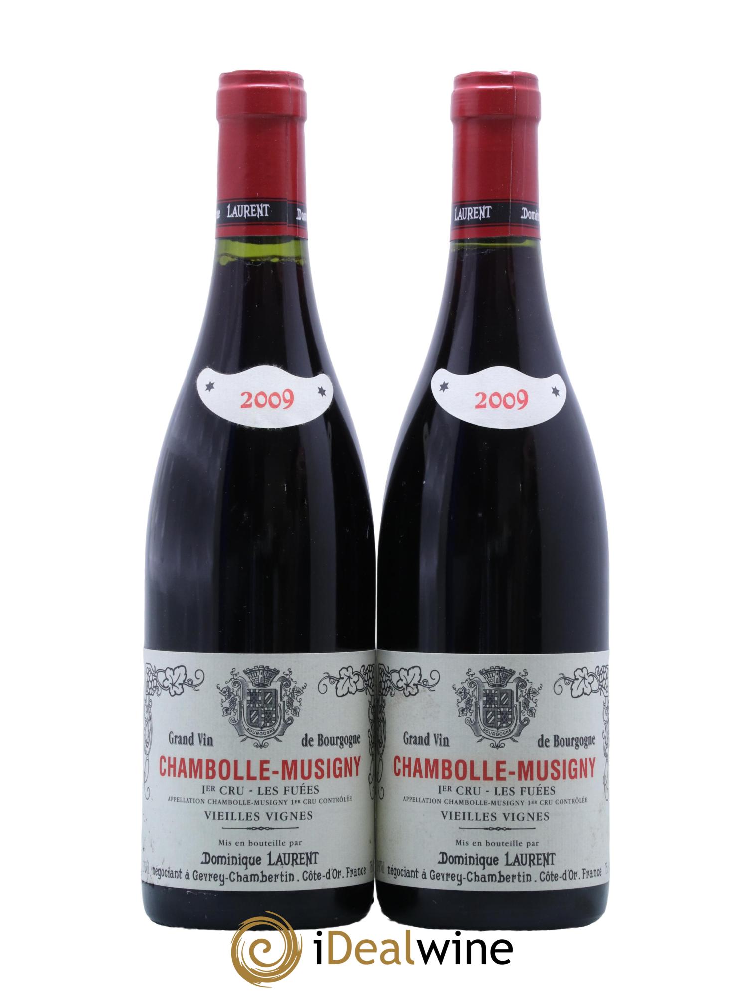 Chambolle-Musigny 1er Cru Les Fuées Vieilles Vignes Dominique Laurent 2009 - Lot de 2 bouteilles - 0