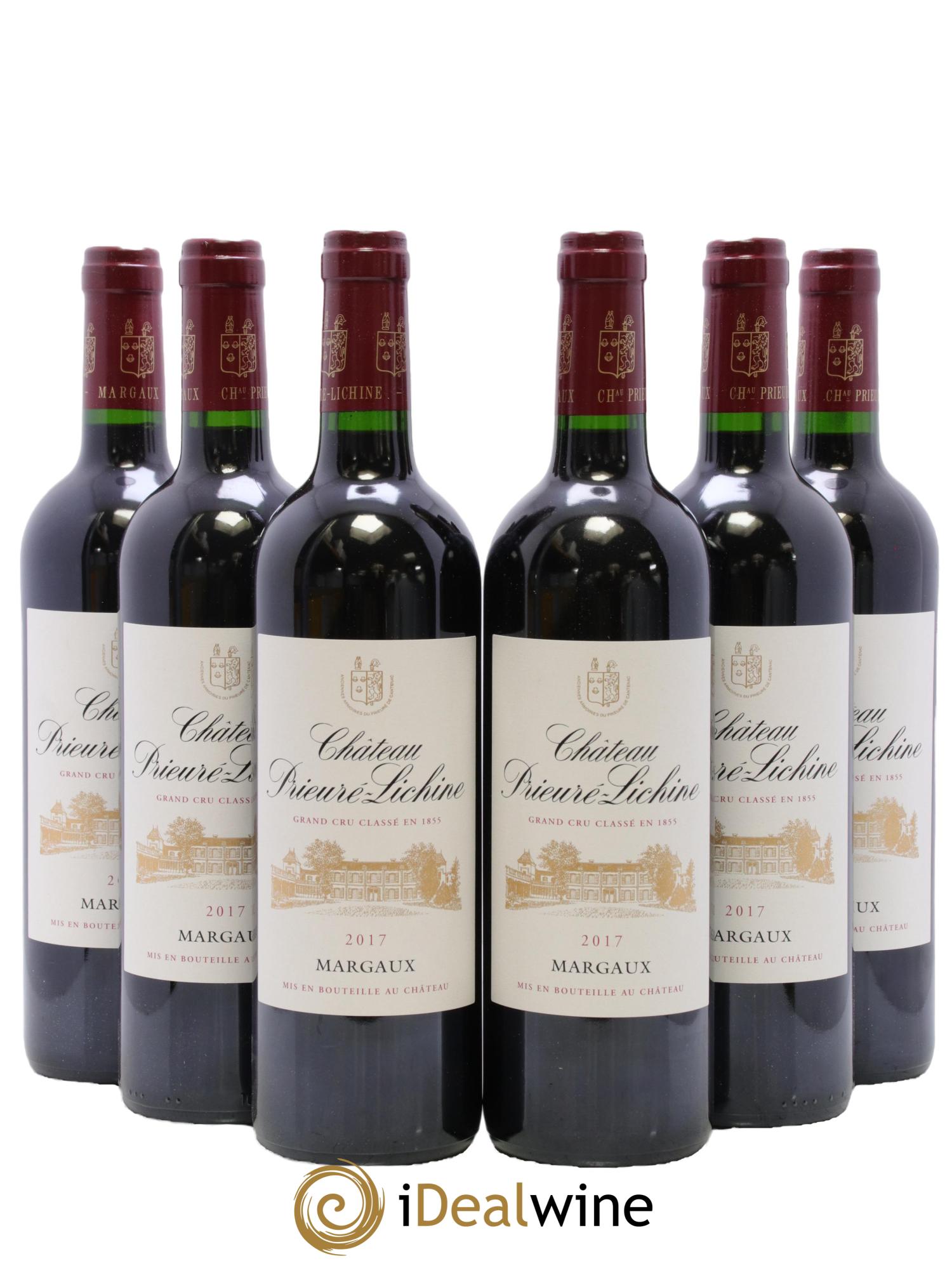 Château Prieuré Lichine 4ème Grand Cru Classé 2017 - Posten von 6 Flaschen - 0