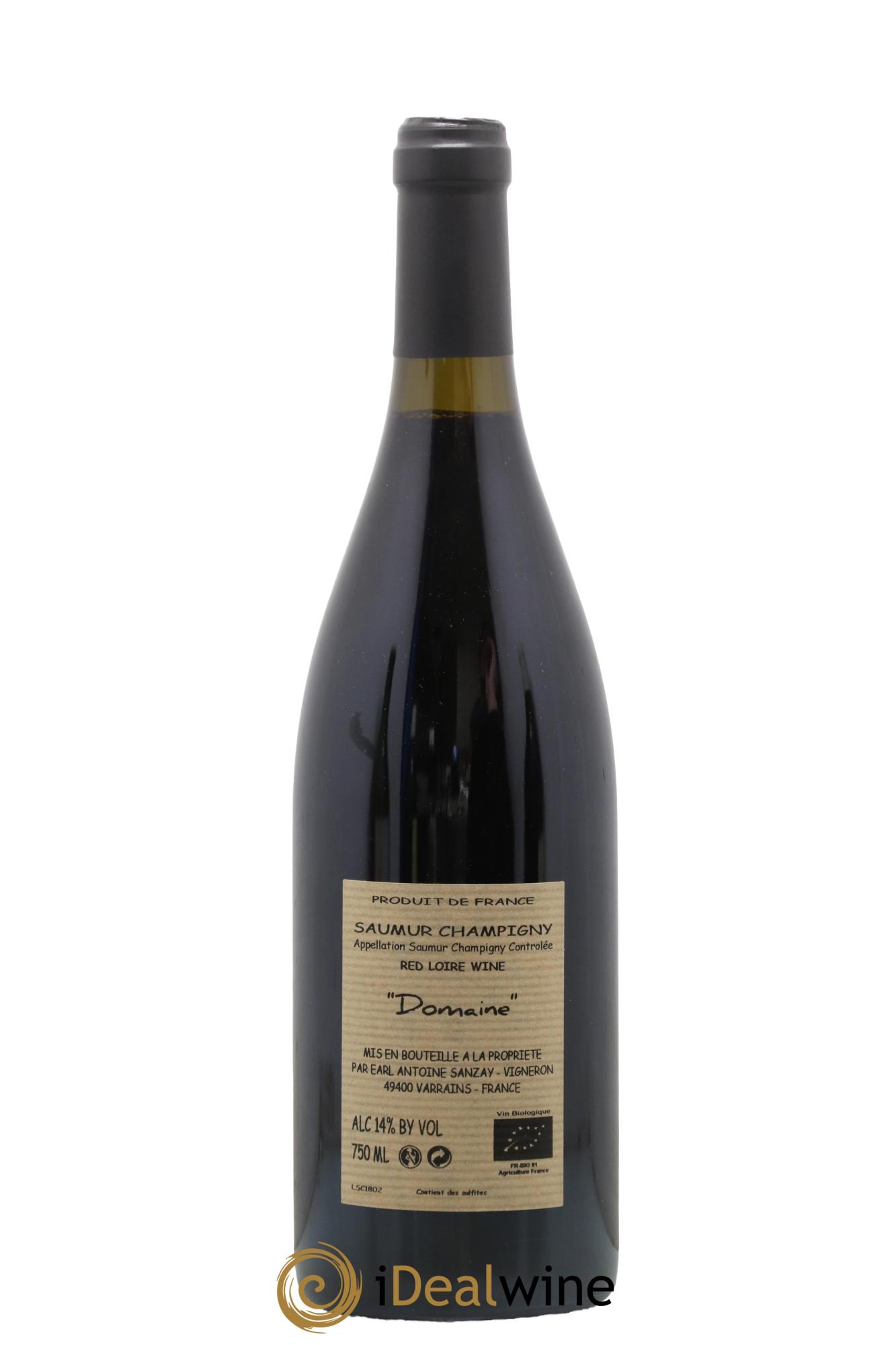 Saumur-Champigny Domaine Antoine Sanzay 2018 - Lot de 1 bouteille - 1