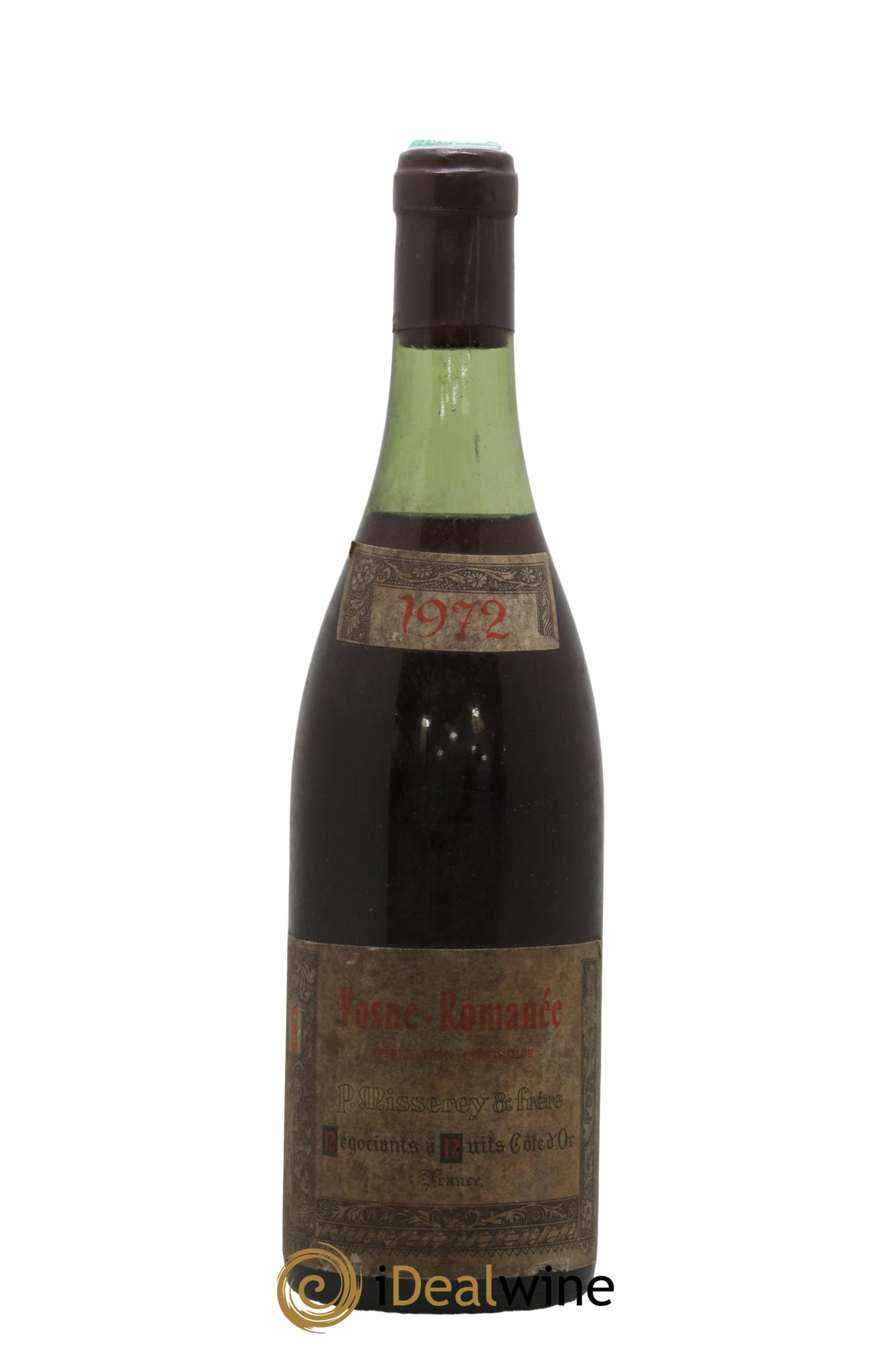 Vosne-Romanée Domaine Misserey & Frères 1972 - Lot de 1 bouteille - 0