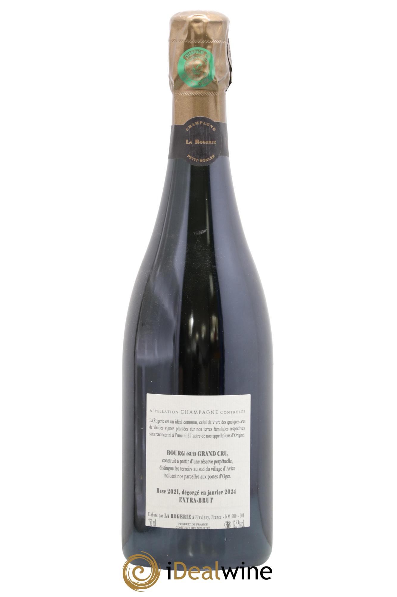 Bourg/Sud Réserve Perpétuelle Grand Cru Extra-Brut La Rogerie - Lot de 1 bouteille - 1