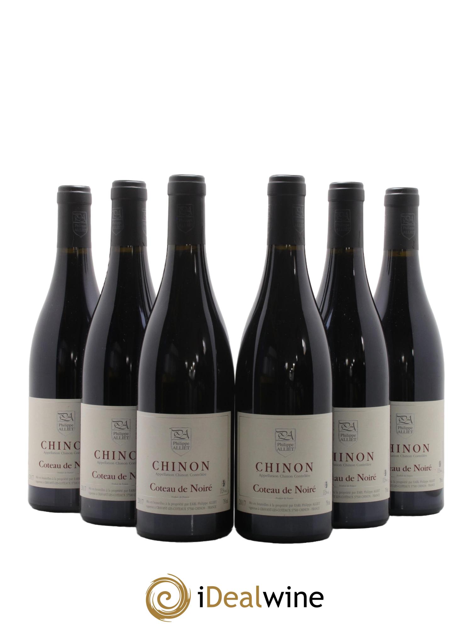 Chinon Coteau de Noiré Philippe Alliet 2017 - Lot de 6 bouteilles - 0