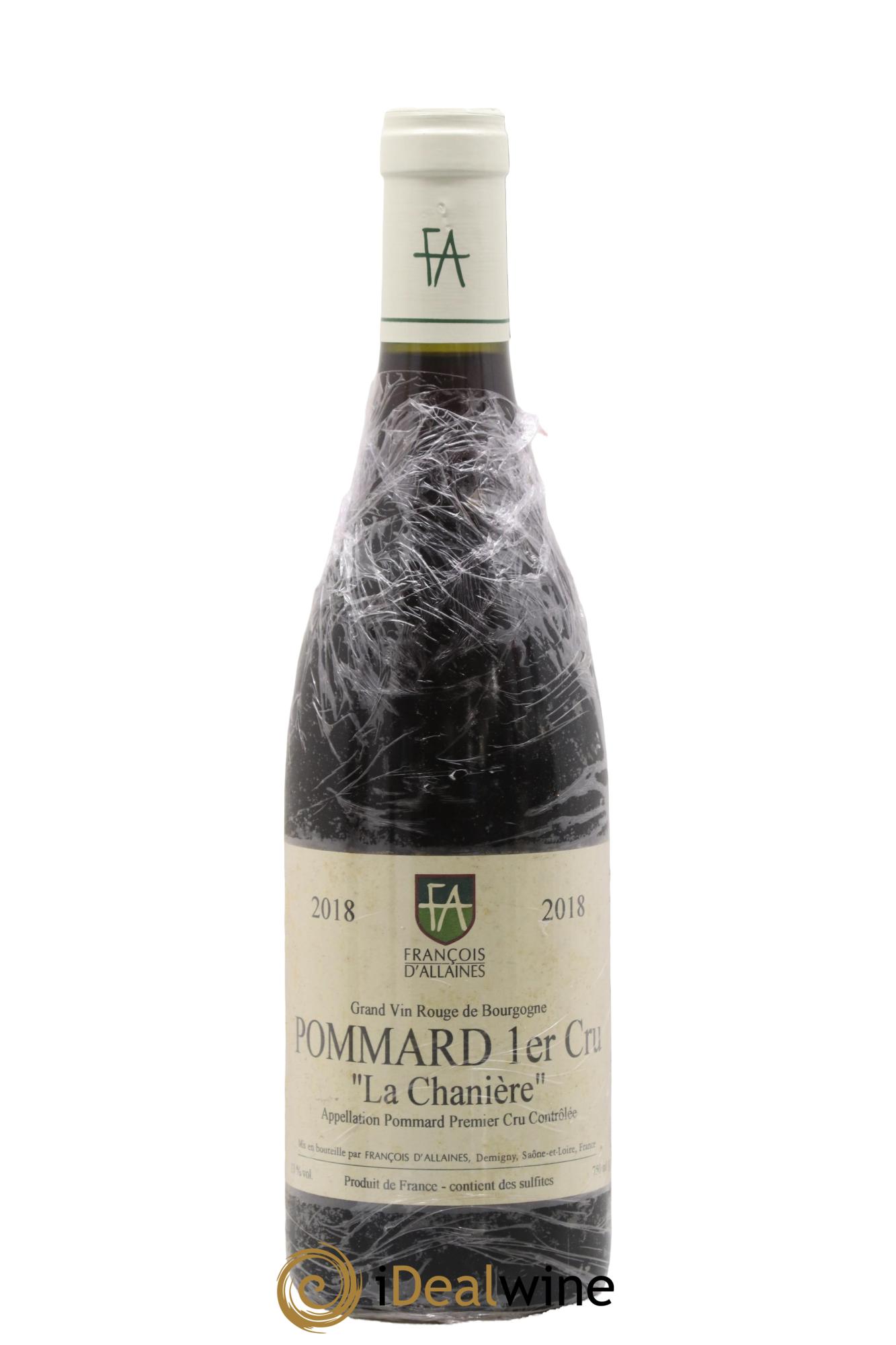 Pommard 1er Cru La Chanière François d'Allaines 2018 - Lot de 1 bouteille - 0