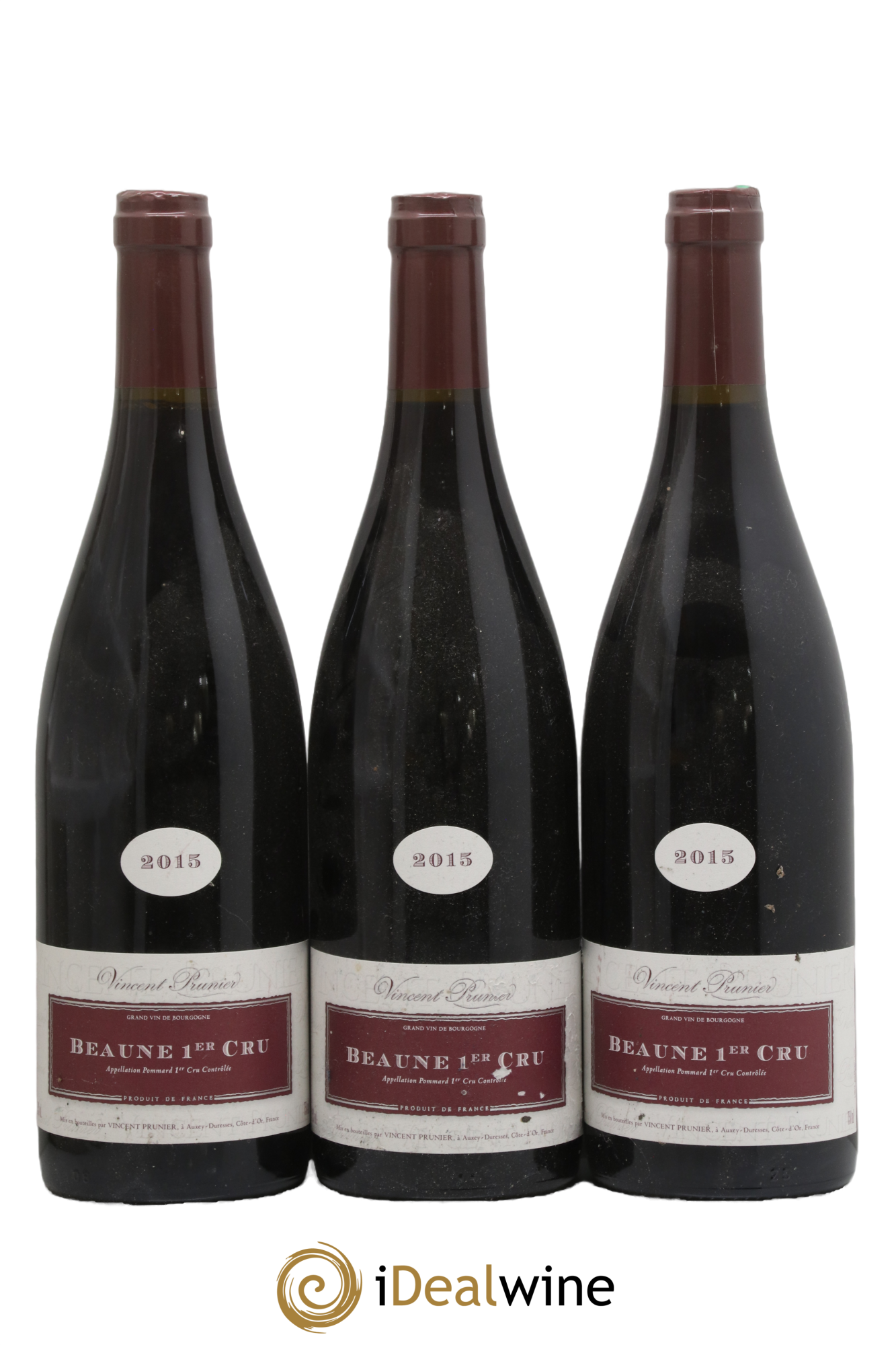 Beaune 1er Cru Vincent Prunier 2015 - Posten von 3 Flaschen - 0