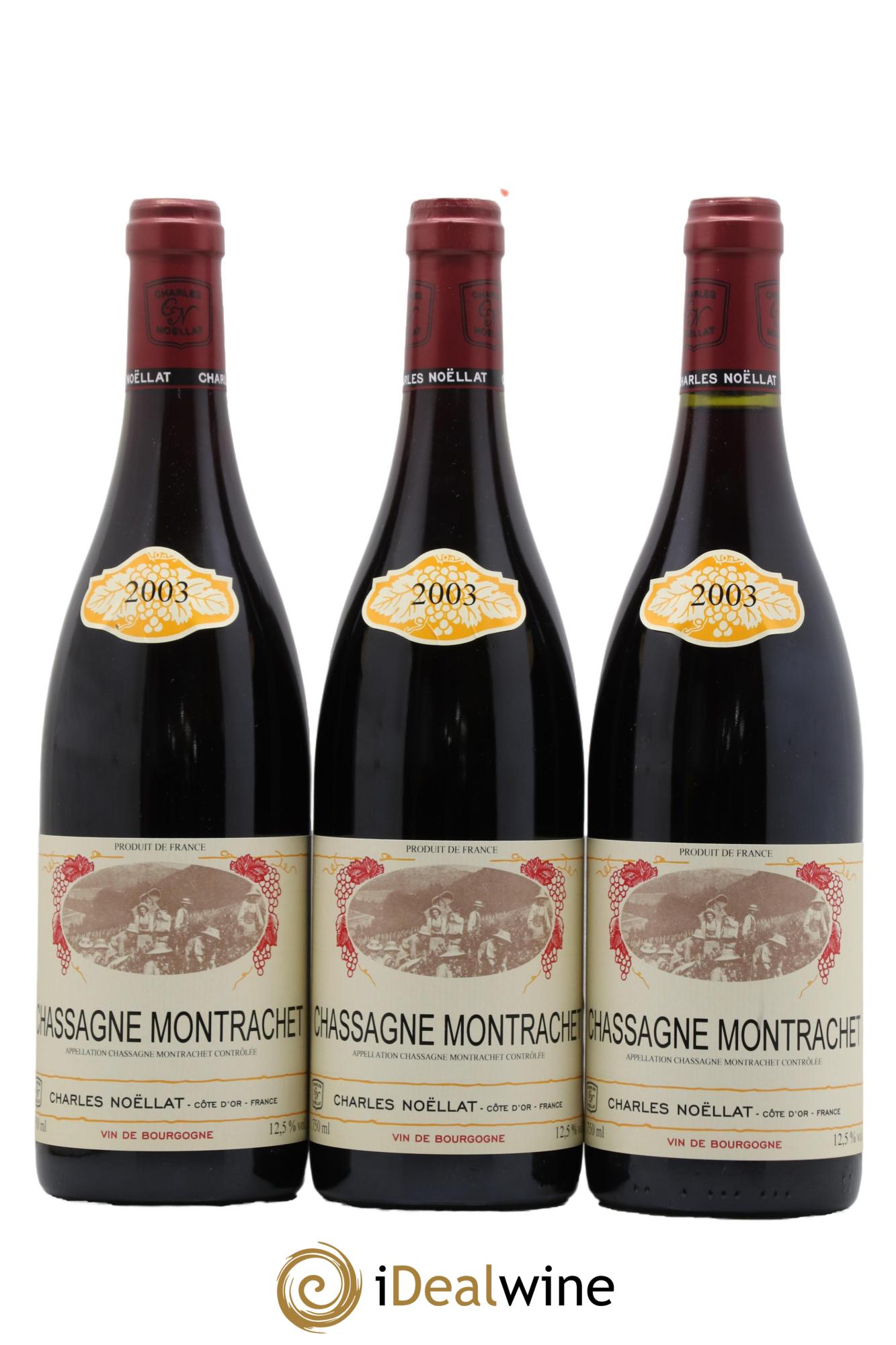 Chassagne-Montrachet Domaine Charles Noellat 2003 - Lot de 3 bouteilles - 0