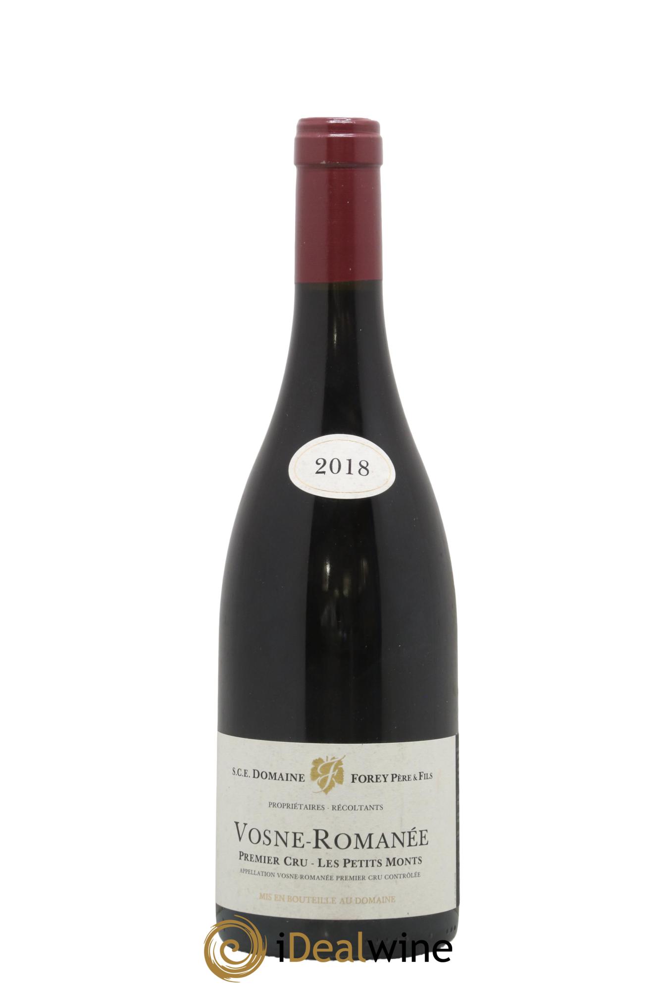 Vosne-Romanée 1er Cru Les Petits Monts Forey Père et Fils (Domaine) 2018 - Lot de 1 bouteille - 0