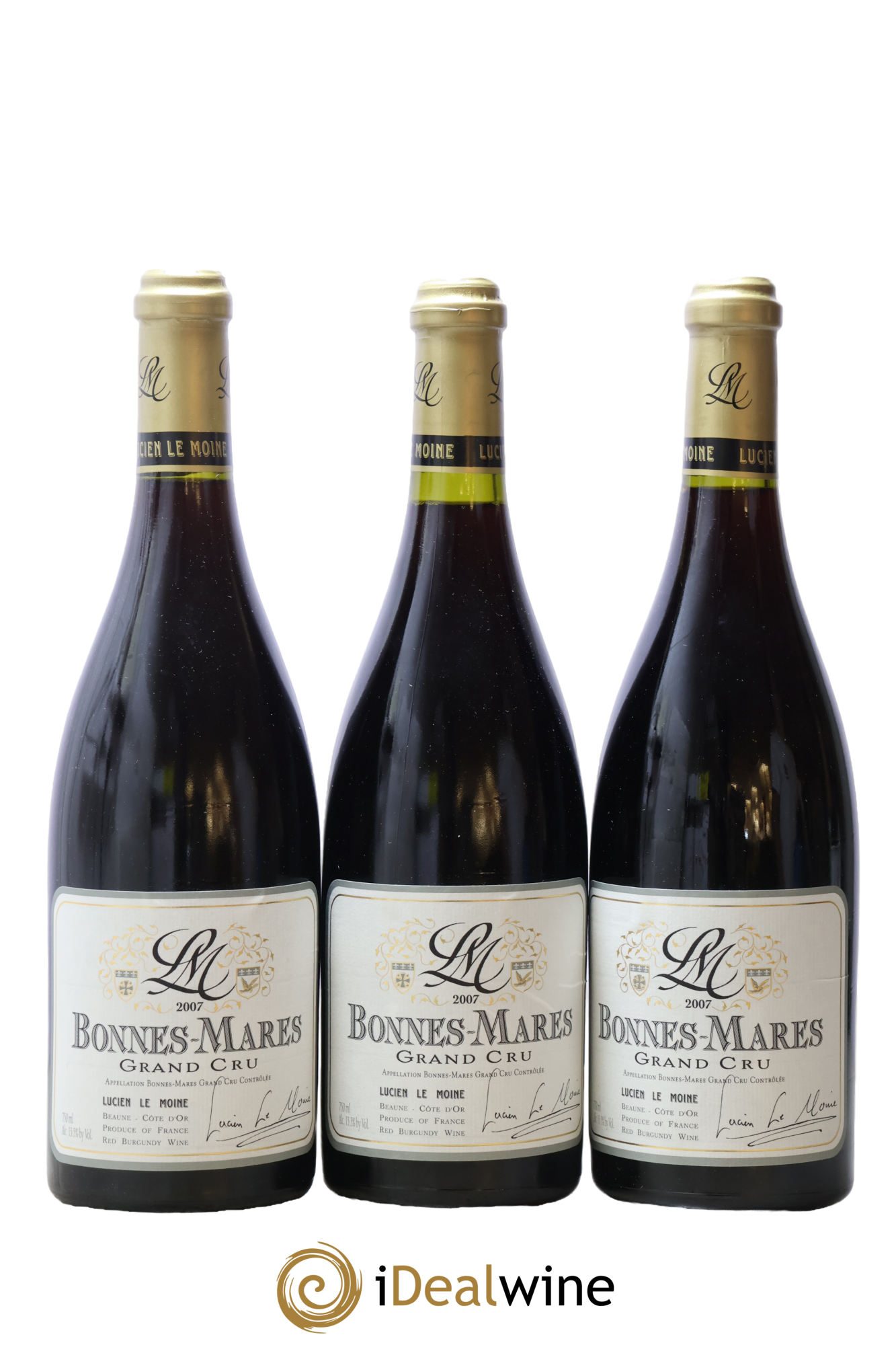 Bonnes-Mares Grand Cru Lucien Le Moine 2007 - Lot de 3 bouteilles - 0