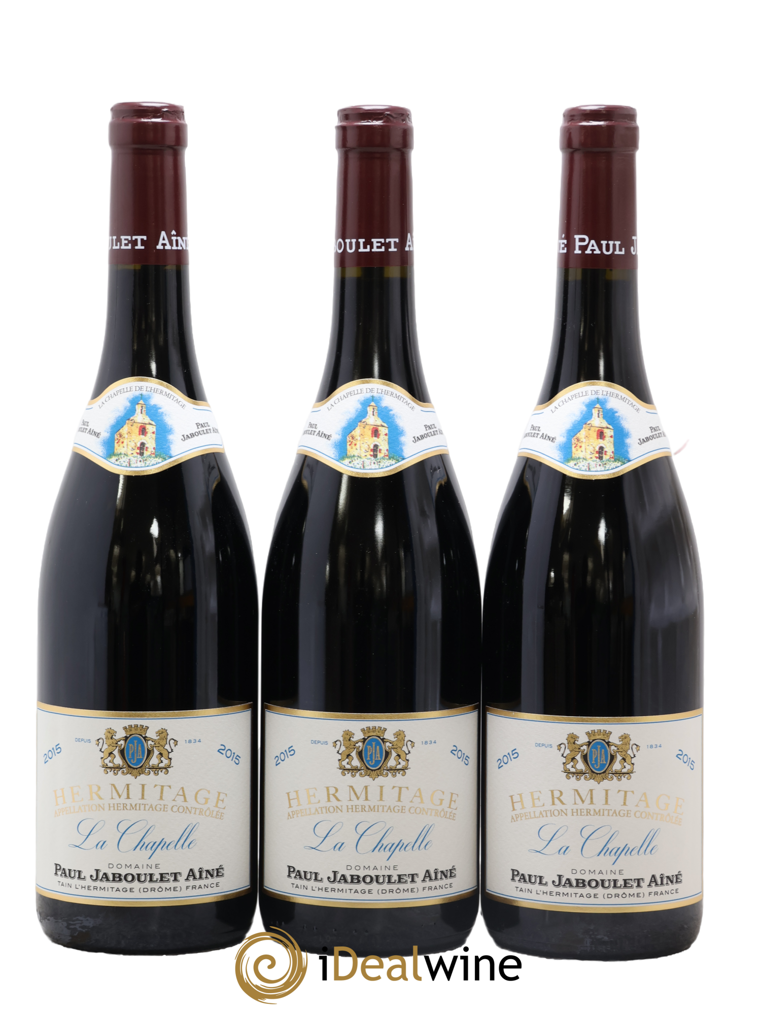 Hermitage La Chapelle Paul Jaboulet Ainé 2015 - Lot of 3 bottles - 0