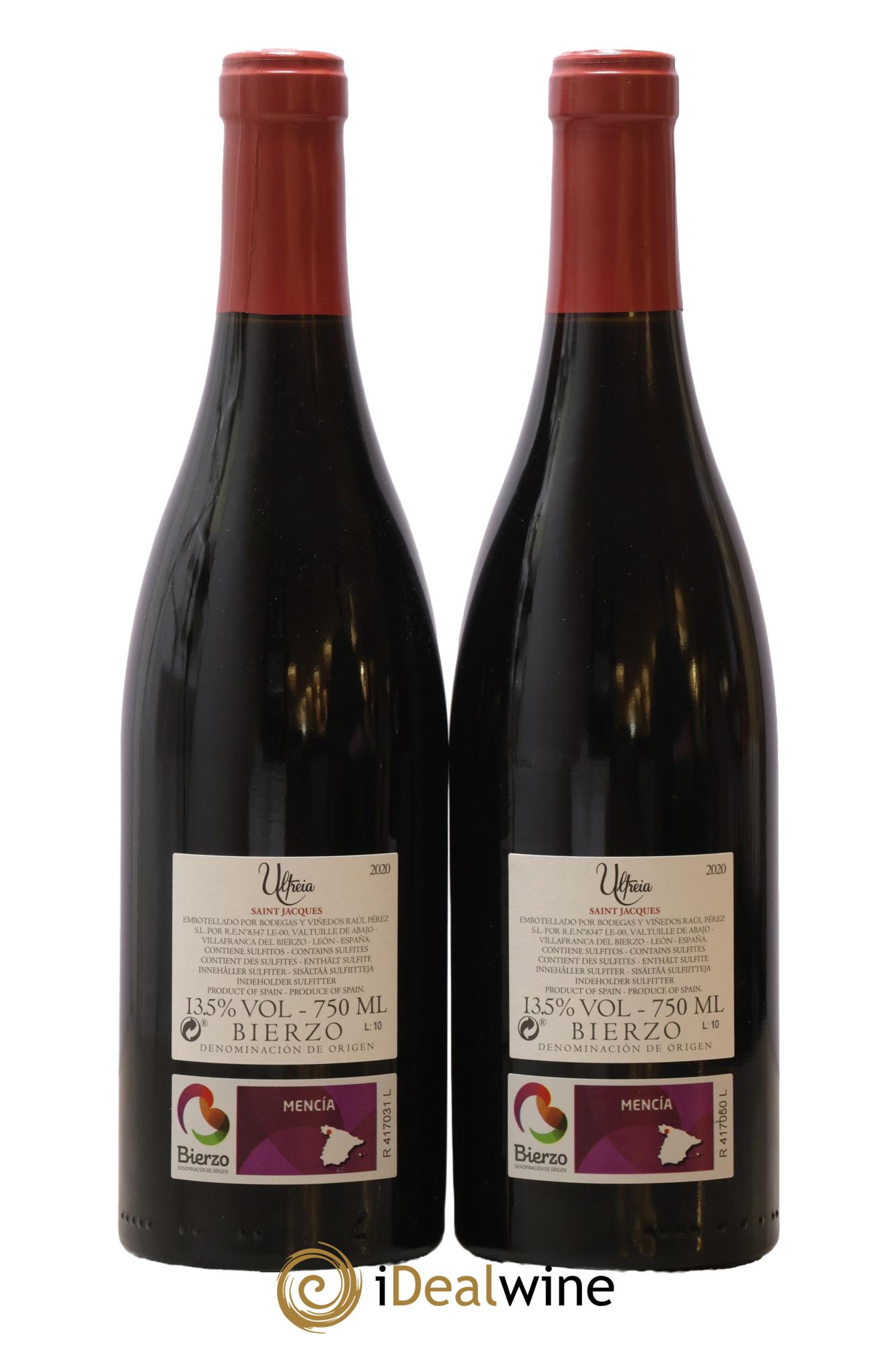 Bierzo DO Ultreia Saint Jacques R.Perez 2020 - Lot de 2 bouteilles - 1