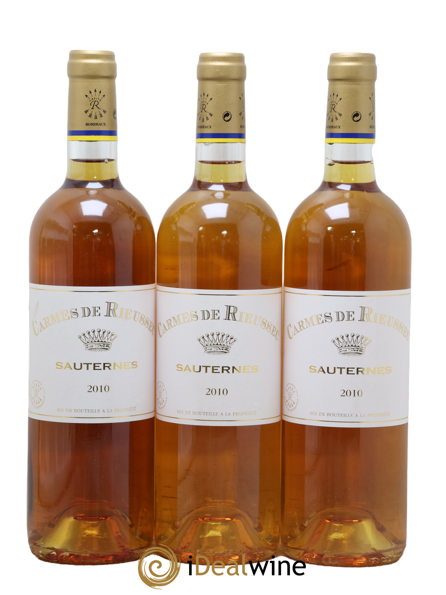 Carmes de Rieussec 2010 - Posten von 3 Flaschen - 0