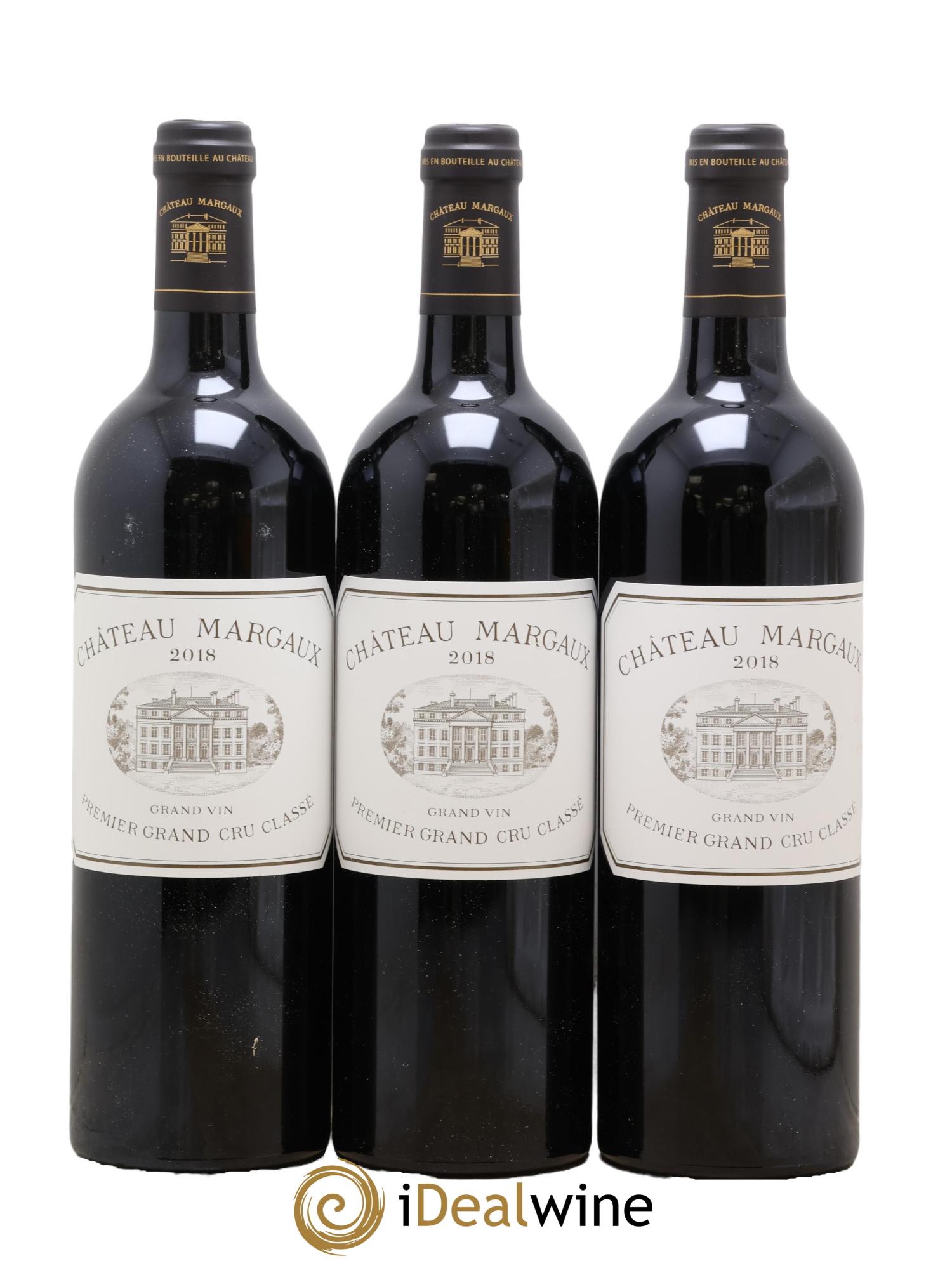 Château Margaux 1er Grand Cru Classé 2018 - Lot of 3 bottles - 0