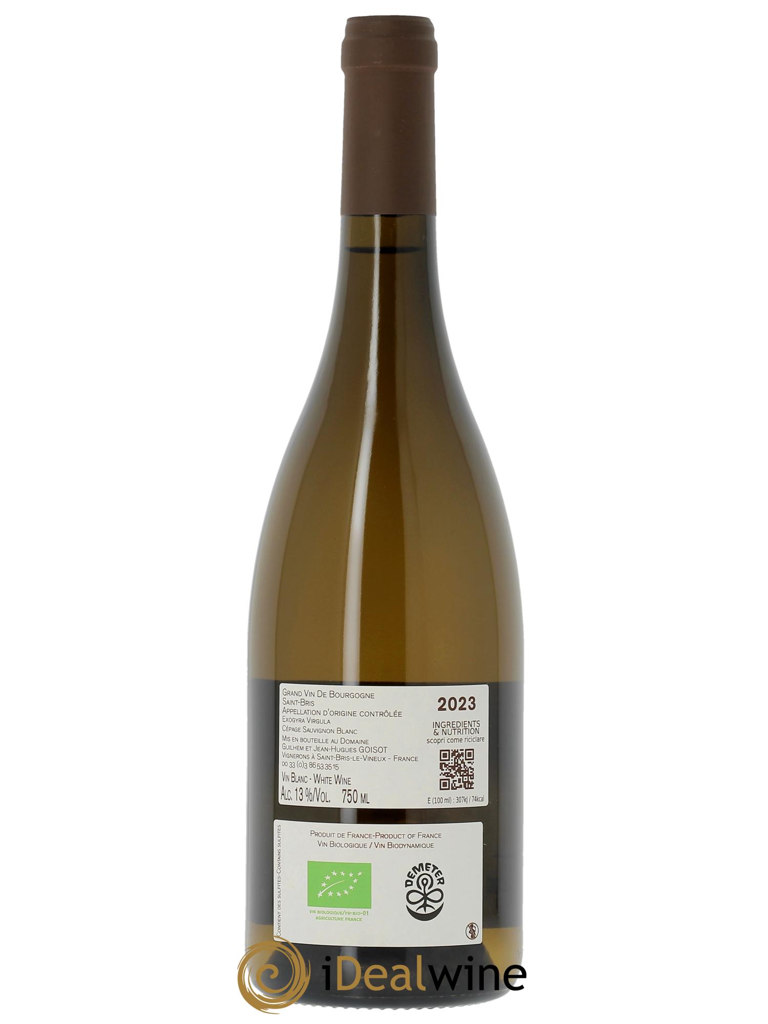 Saint-Bris Exogyra Virgula Goisot 2023 - Lot of 1 bottle - 1