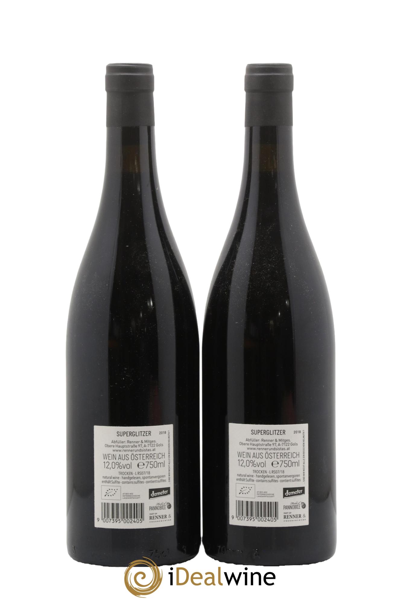 Autriche Rennersistas Superglitzer Renner 2018 - Lot of 2 bottles - 1