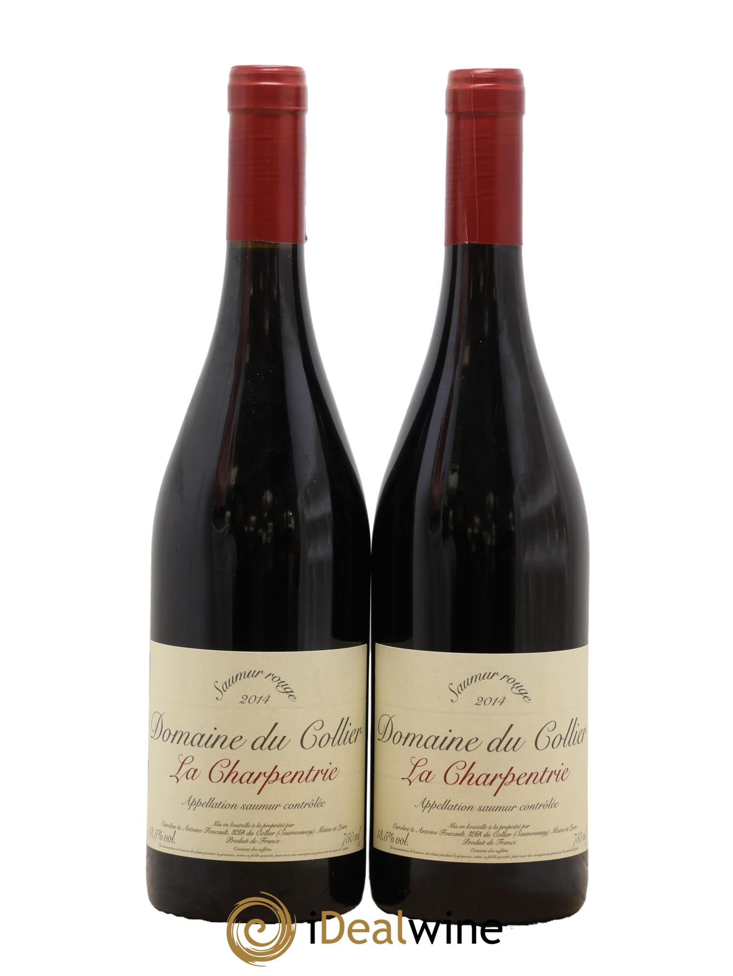 Saumur La Charpentrie Domaine du Collier 2014 - Lot de 2 bouteilles - 0
