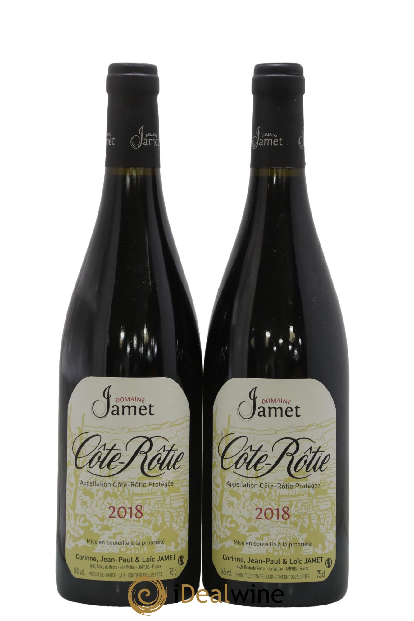 Côte-Rôtie Jamet (Domaine) 2018 - Lot de 2 bouteilles - 0