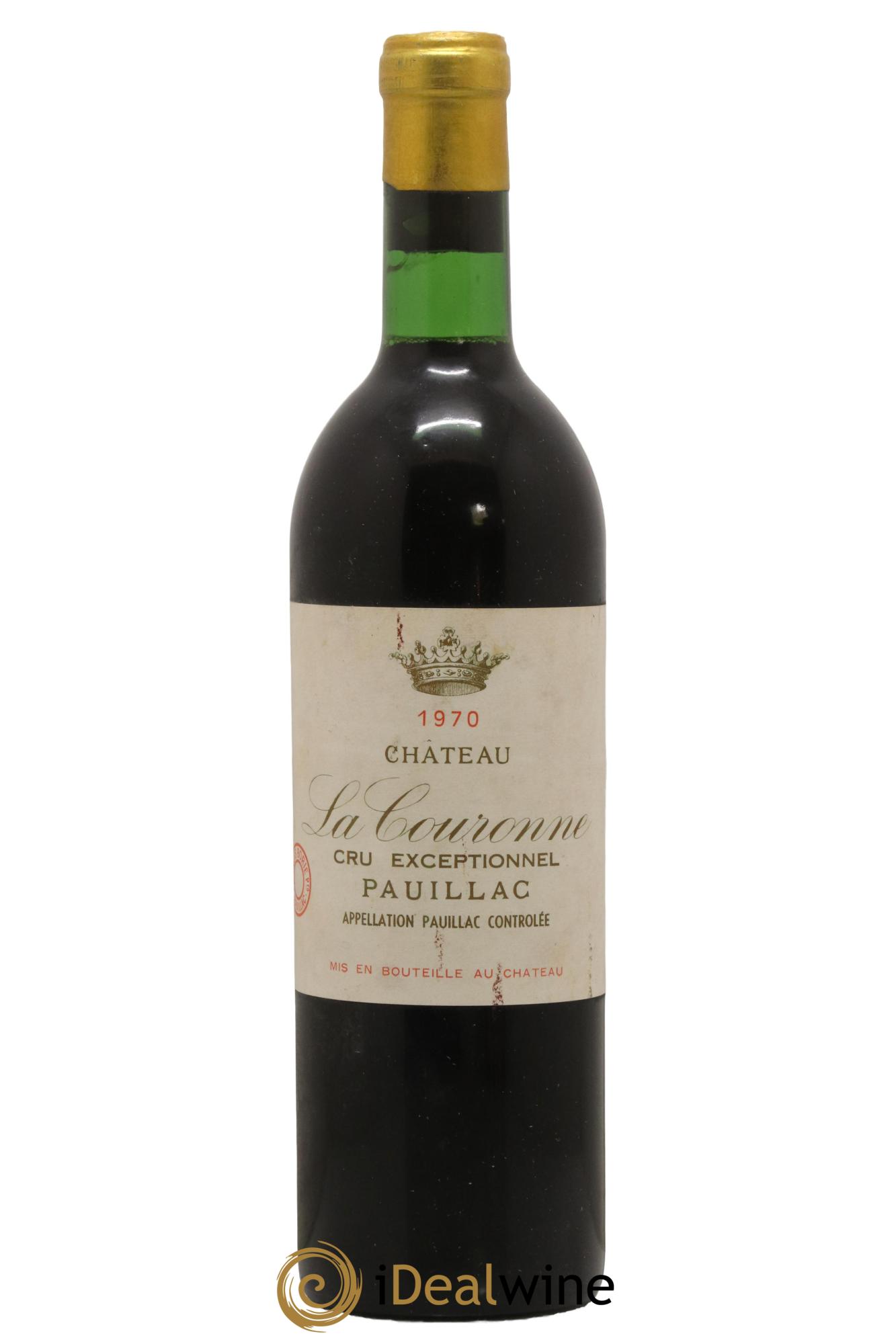 Pauillac Chateau La Couronne 1970 - Lot de 1 bouteille - 0
